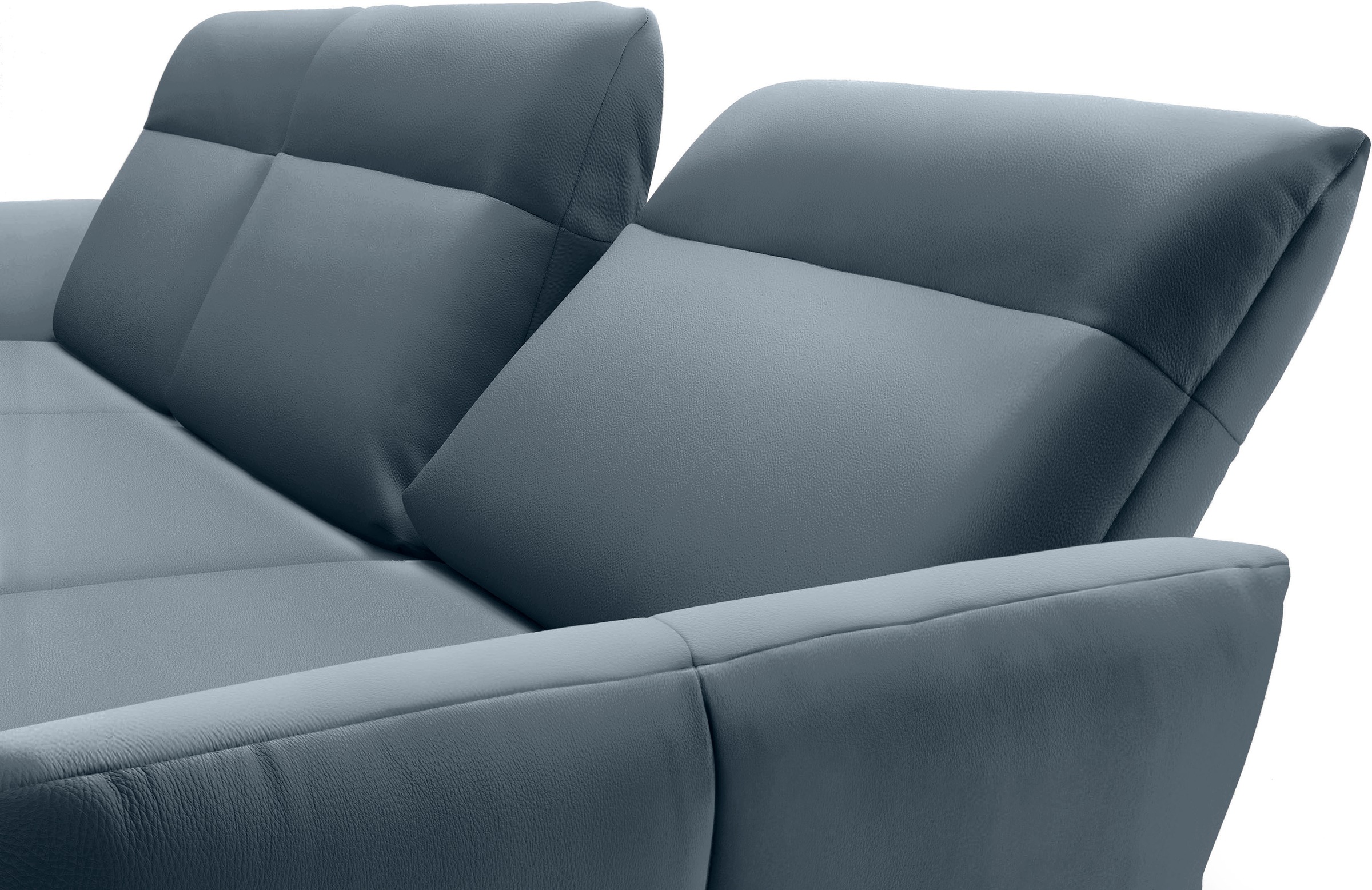 Creation BY ROLF BENZ Ecksofa »CR.460«, Sockel in Eiche, Alugussfüße in umbragrau, Breite 298 cm