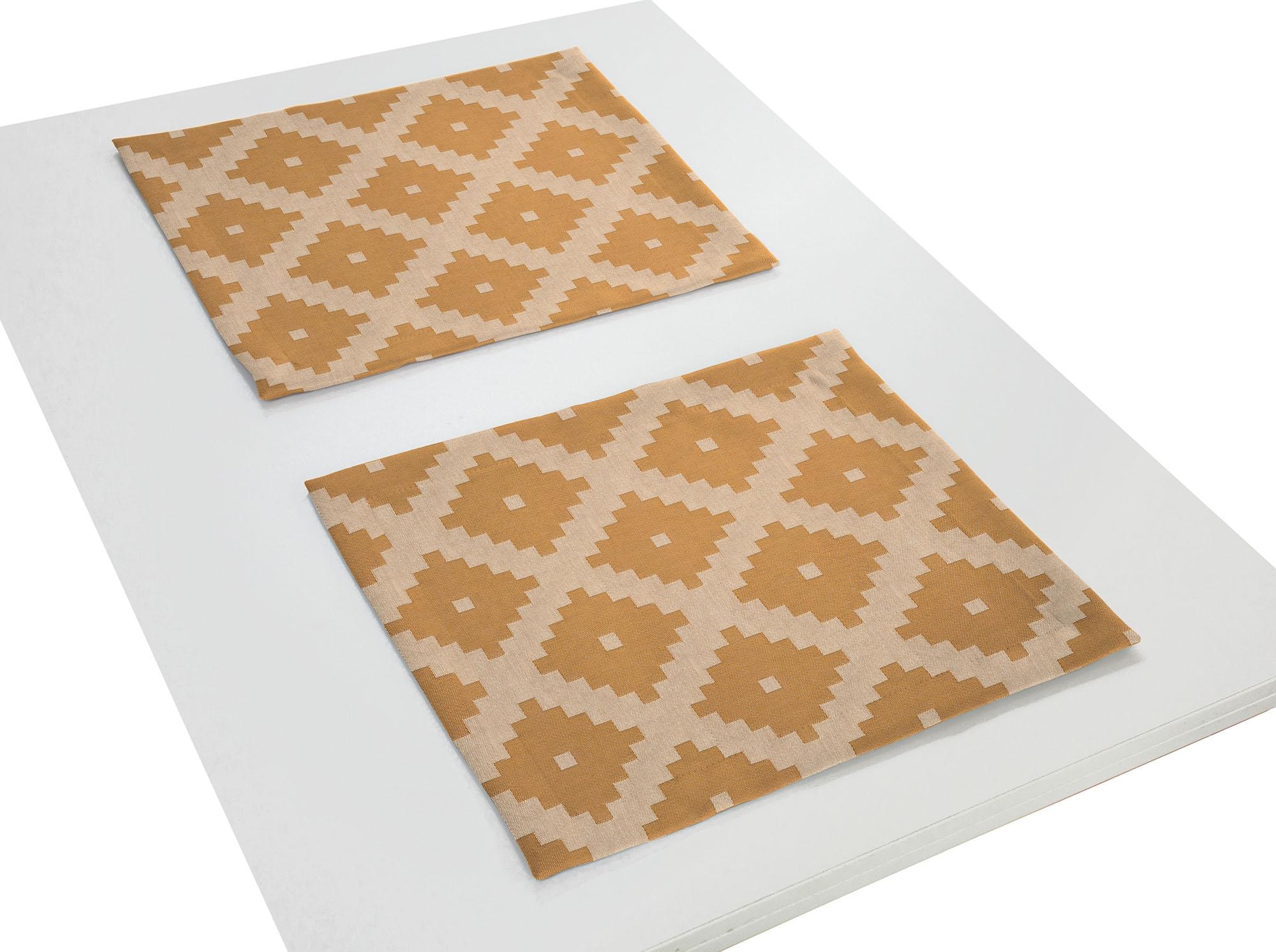 Adam Platzset "Maroccan Shiraz" mit Jacquard-Muster