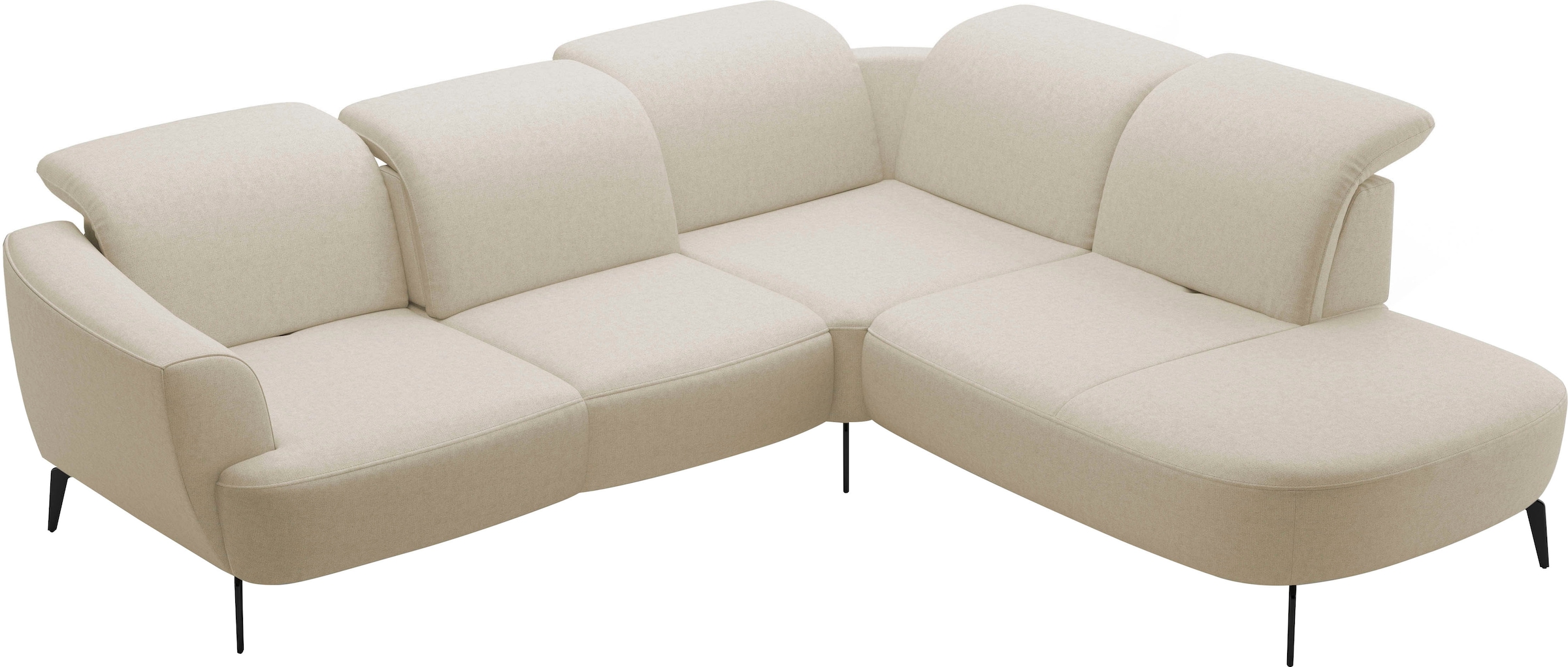 sit&more Ecksofa »Zoe«, ink.Sitztiefenverstellung, wahlweise mit Kopfteilverstellung