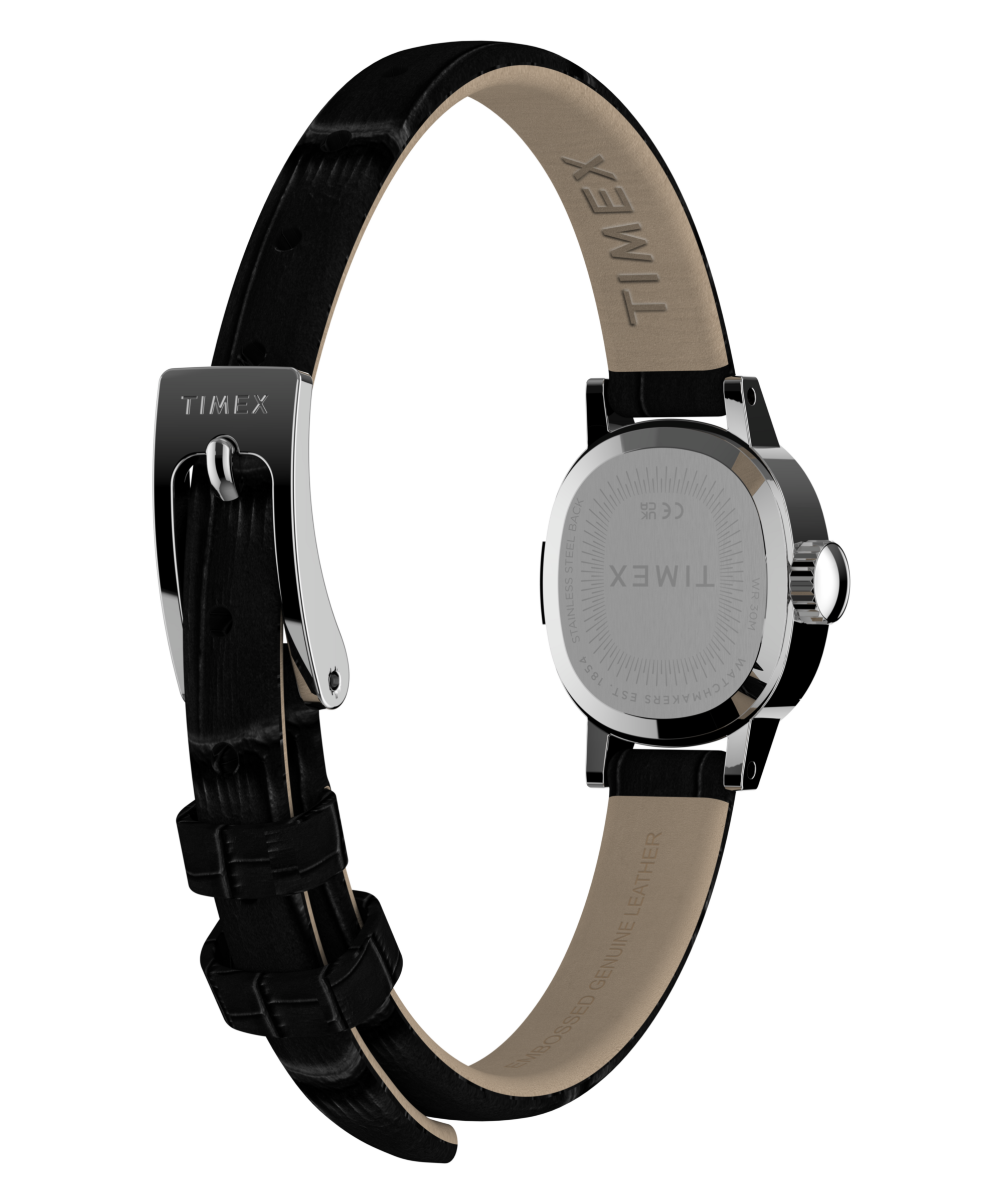 Timex Quarzuhr »Cavatina Mini« Armbanduhr, Damenuhr, Lederarmband, analog