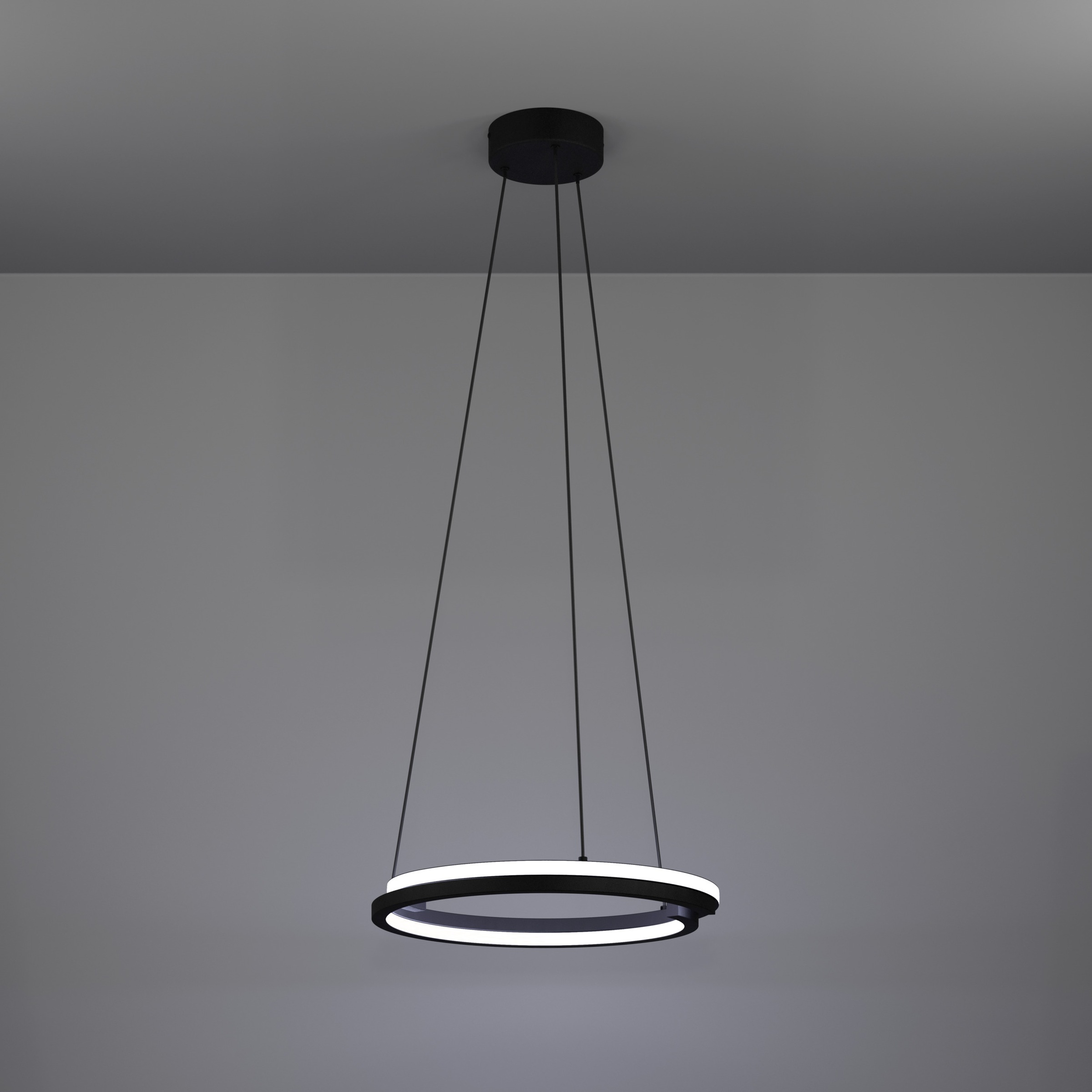 EGLO Hängeleuchte »MEZZOMONTE Pendellampe - Alu, Stahl - LED;LED - 1X20W;1X20W - IP20« LED-Modul 1 Stk. Kaltweiß | Neutralweiß | Warmweiß Hängelampe, Deckenlampe, Wohnzimmer, Esszimmer, H110 x Ø48 cm