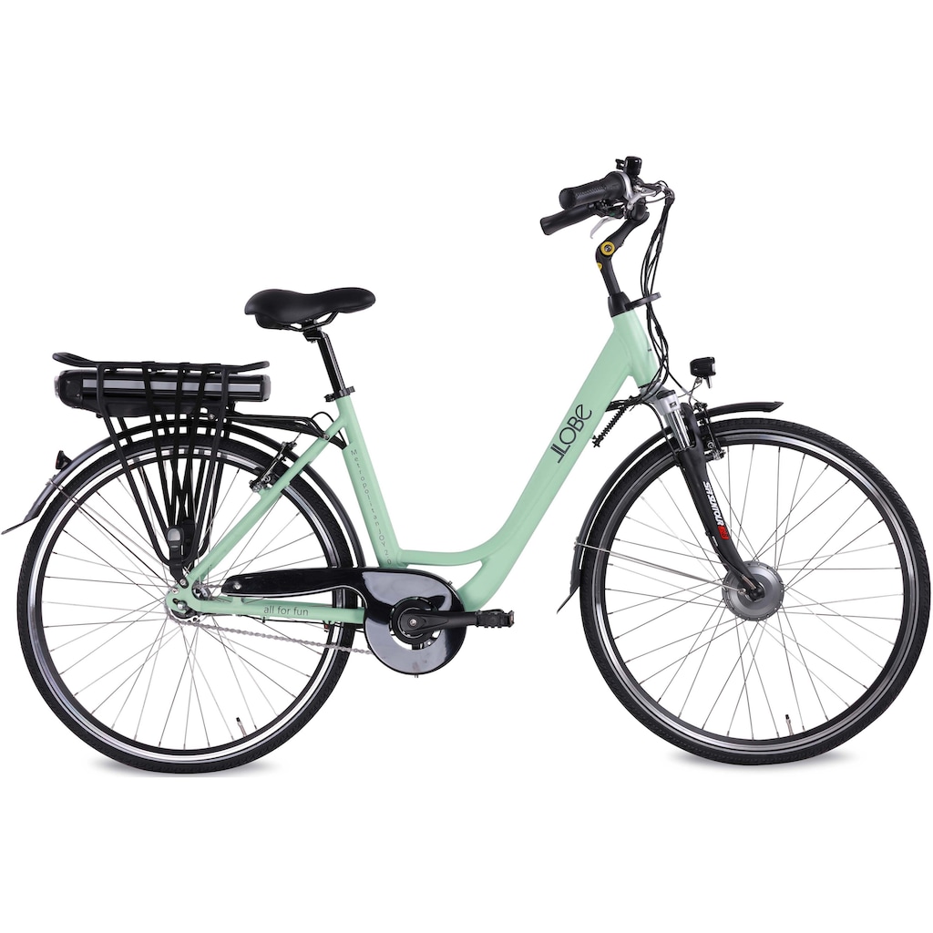 LLobe E-Bike »Metropolitan JOY 2.0, 13Ah«, 7 Gang, Shimano, Frontmotor 250 W