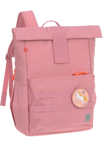 Kinderrucksack »Medium Rolltop Backpack, pink«, Reflektoren, aus recycelten PET-Flaschen