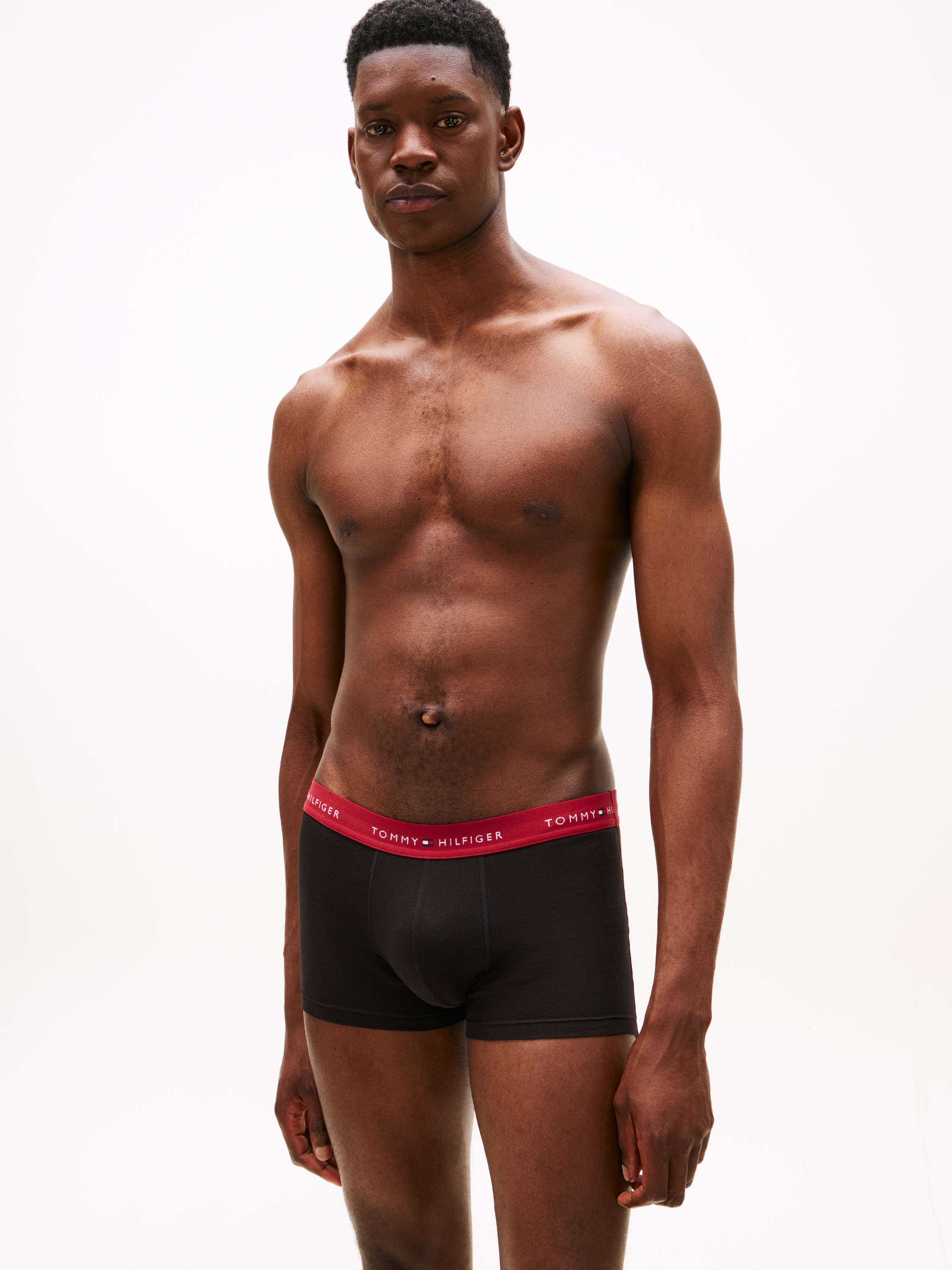 Tommy Hilfiger Underwear Trunk »3P WB TRUNK« Packung, 3er-Pack, 3 Stk. mit Logo-Elastikbund