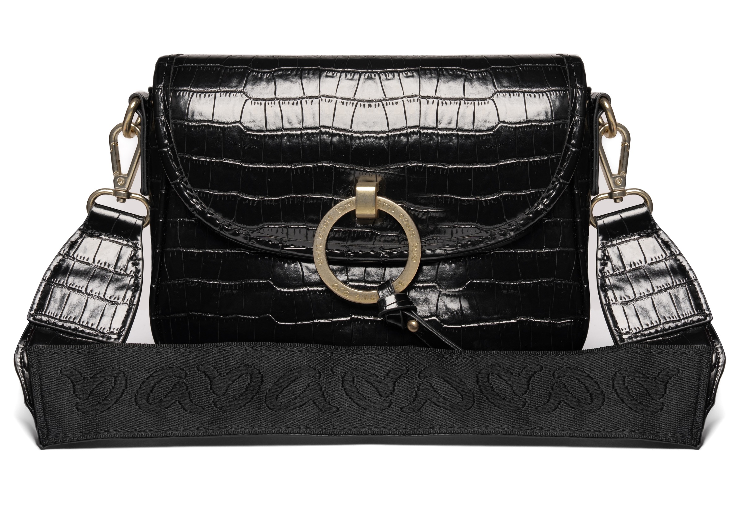 Ara Schultertasche »BELLA«, Schultertasche, Abendtasche mit Kroko-Prägung