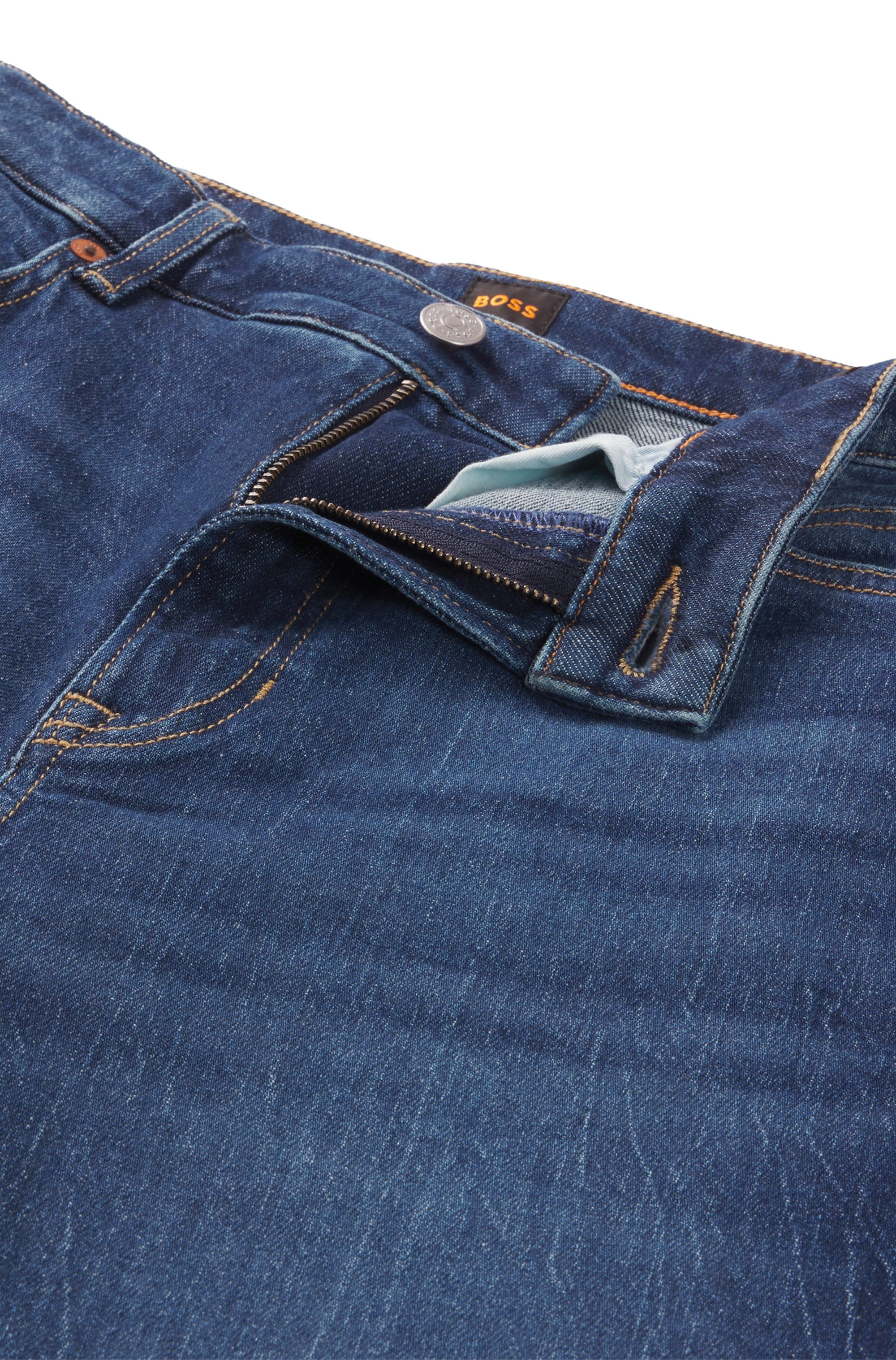 BOSS ORANGE Weite Jeans »Marlene High Rise, High Waist Premium Damenmode«, (BOSS ORANGE DENIM), weite Beinfom, cropped
