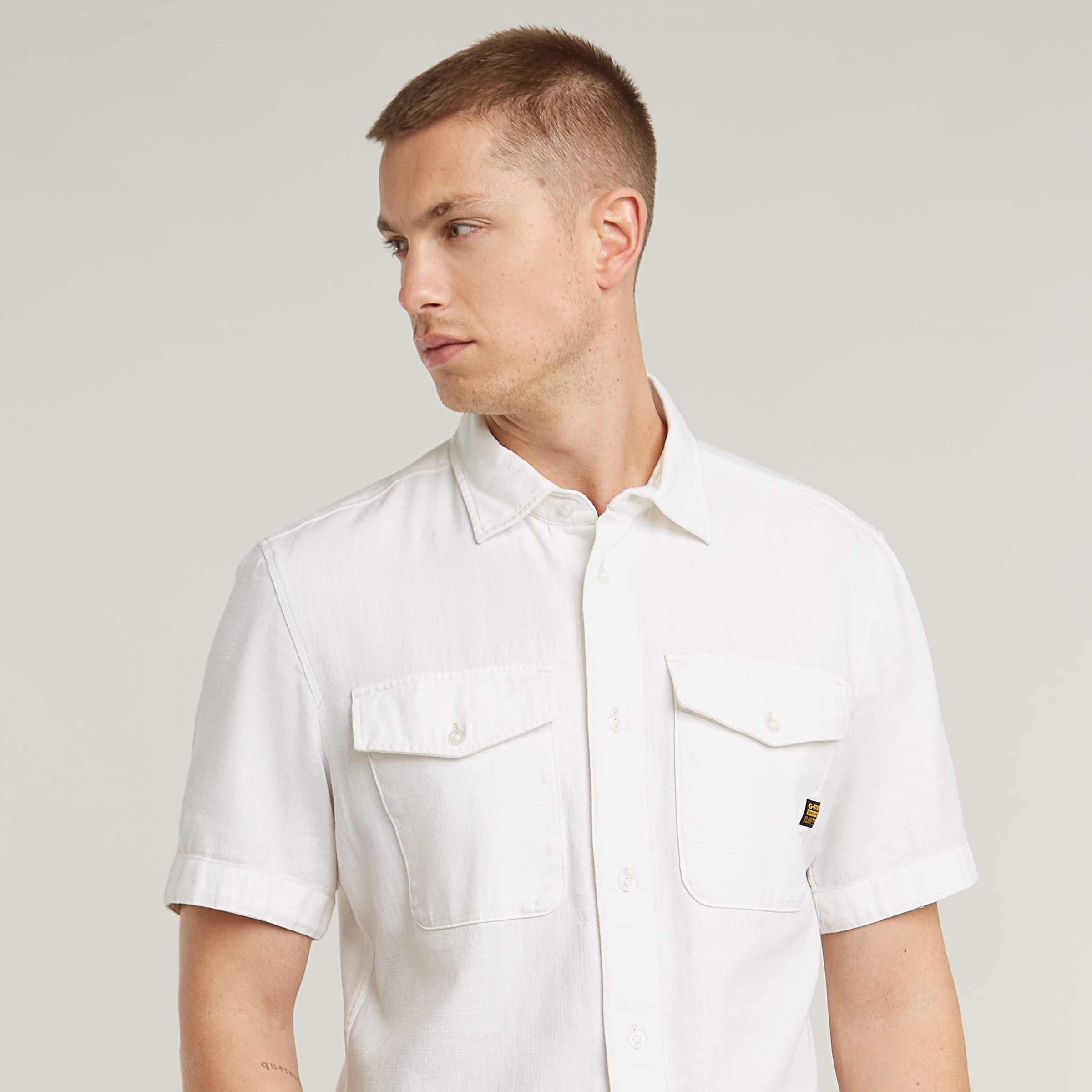 G-STAR Kurzarmhemd »Marine Slim Shirt«, mit aufgesetzten Taschen
