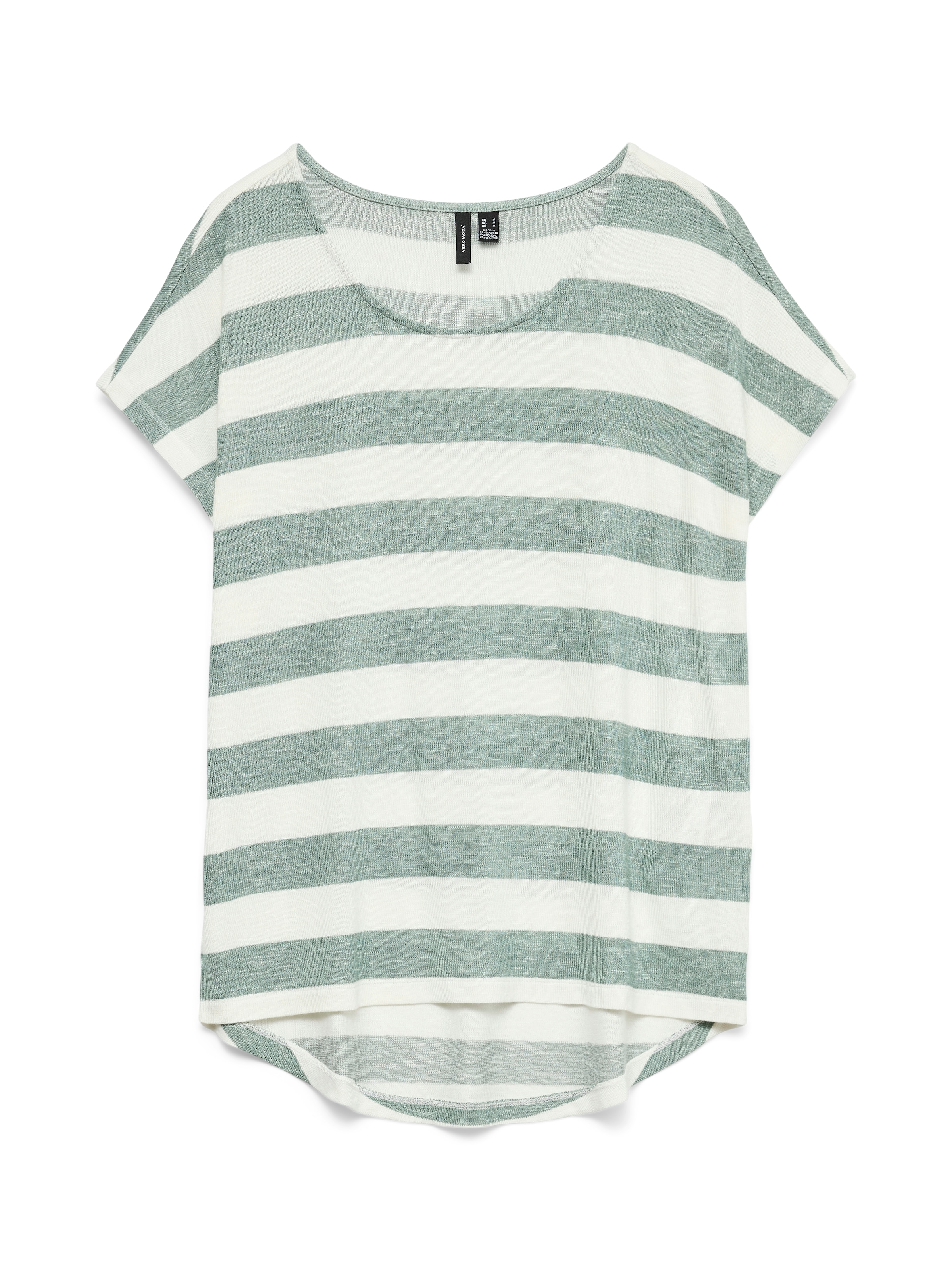 Vero Moda Kurzarmshirt »VMWIDE STRIPE SL TOP GA JRS NOOS« Viskosemischung