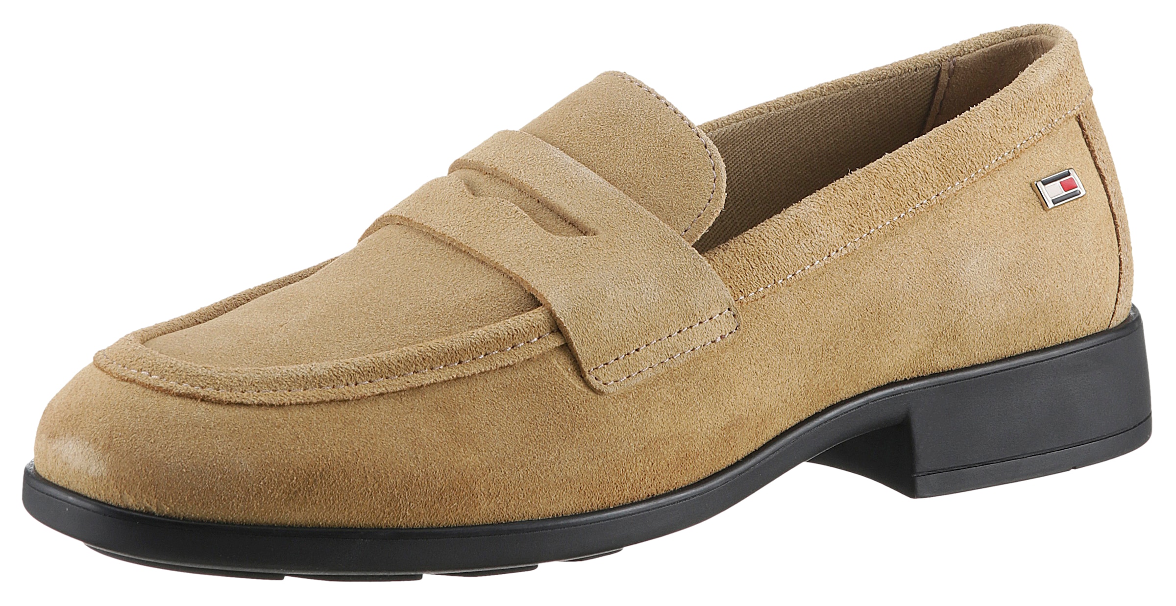 Loafer »FLAG SUEDE CLASSIC LOAFER«, Slipper, Schlupfschuh, Halbschuh mit seitlicher...