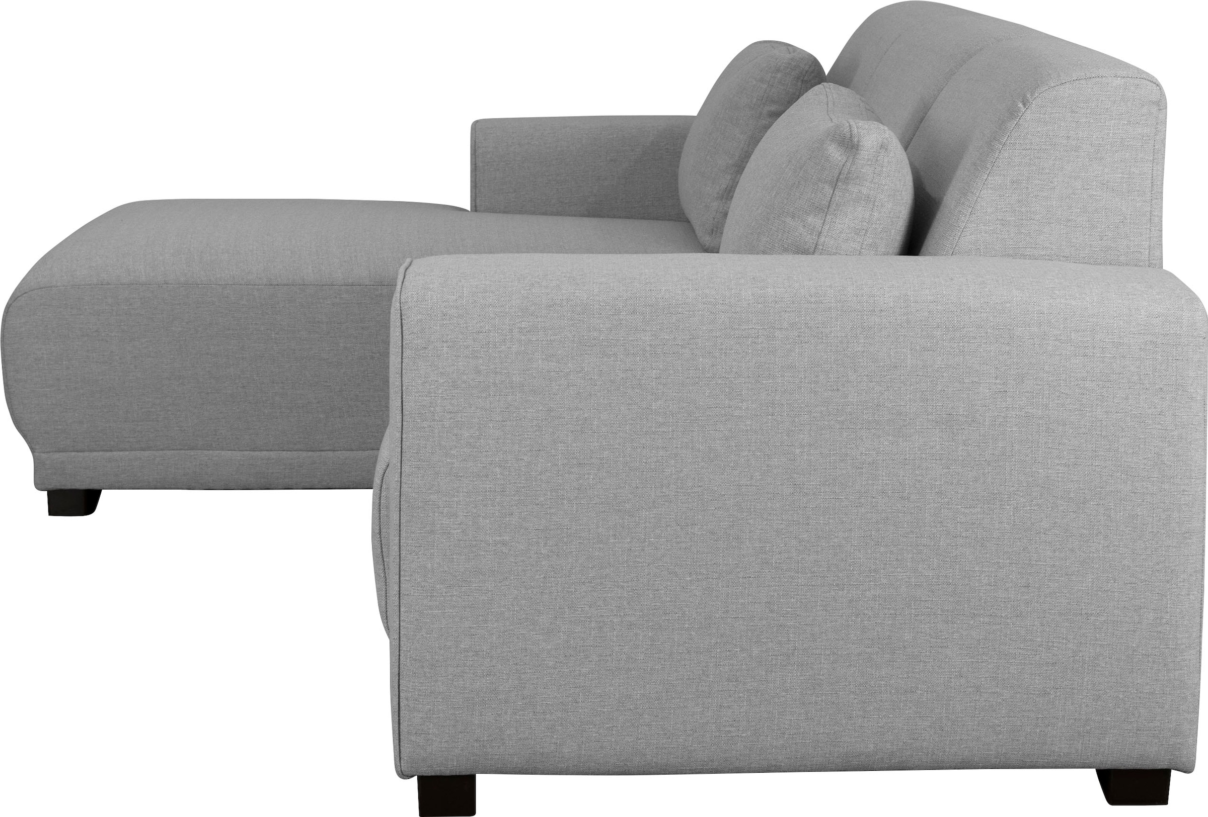 Home affaire Ecksofa »BORNHOLM L-Form mit Recamiere, Maße B/T/H: 234/162/85 cm«, Recamiere links oder rechts bestellbar, Wellenfederung, inkl. 2 Kissen