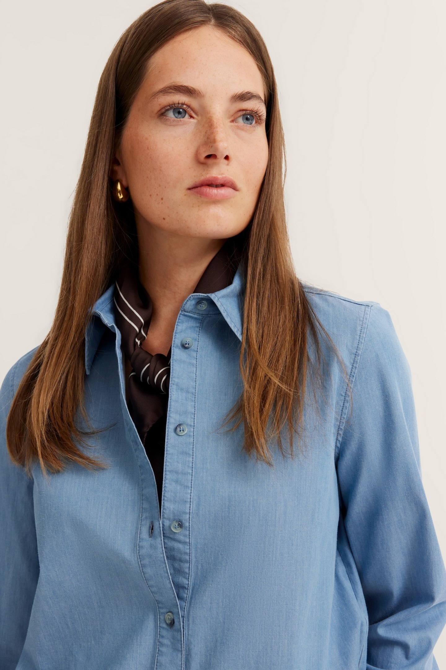 bugatti Hemdbluse, aus elastischer Baumwolle