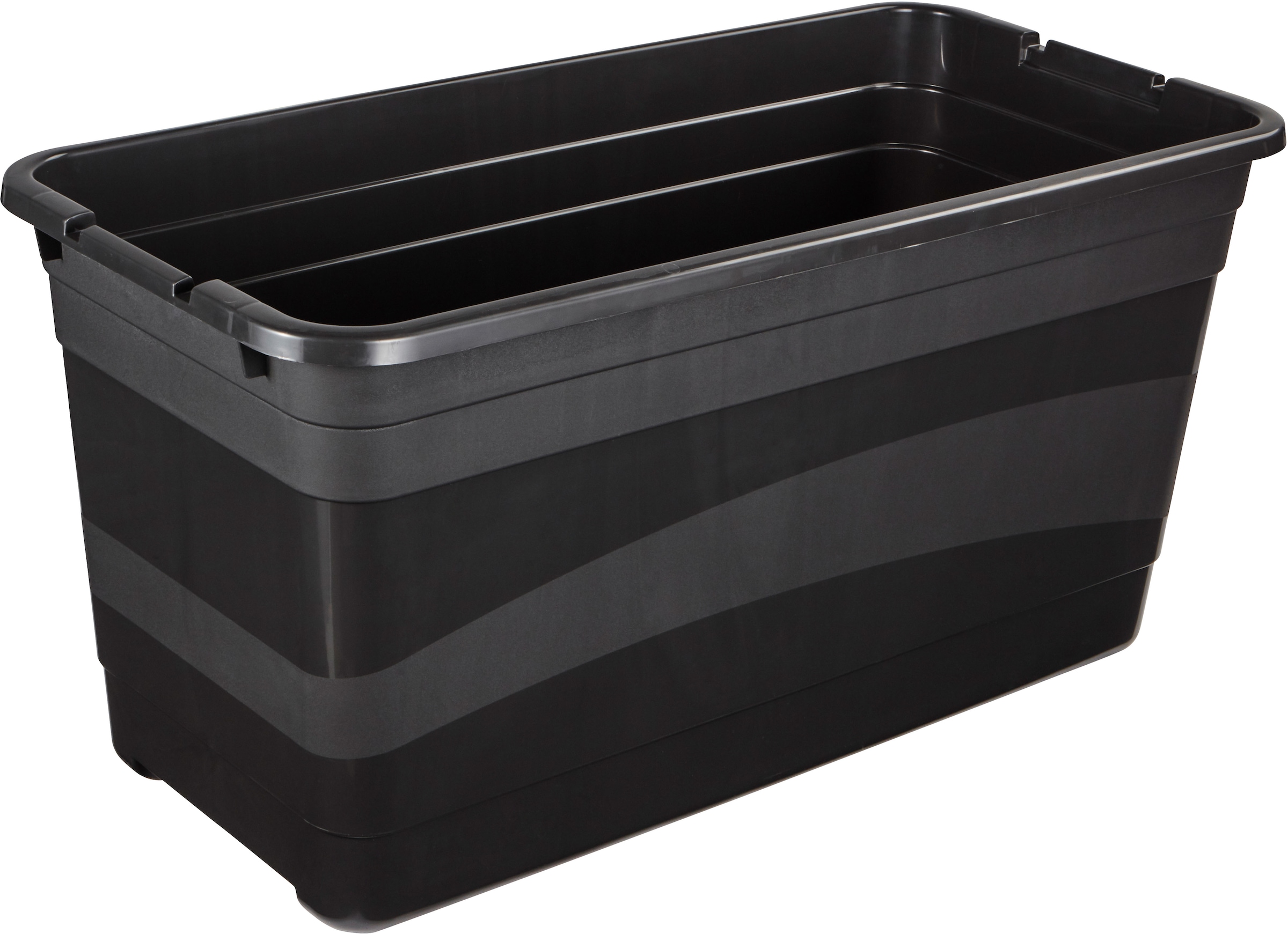 keeeper Transportbehälter »eckhart, 4er Set Transporbox, 83 L, 79,5 x 39,5 x 40 cm« 39,5 cm breit 40 cm hoch 79,5 cm lang Set, 4 Stk. tlg. seitl. Clips, Griffe am Boden, stoßfeste Seitenwände, robuster Deckel