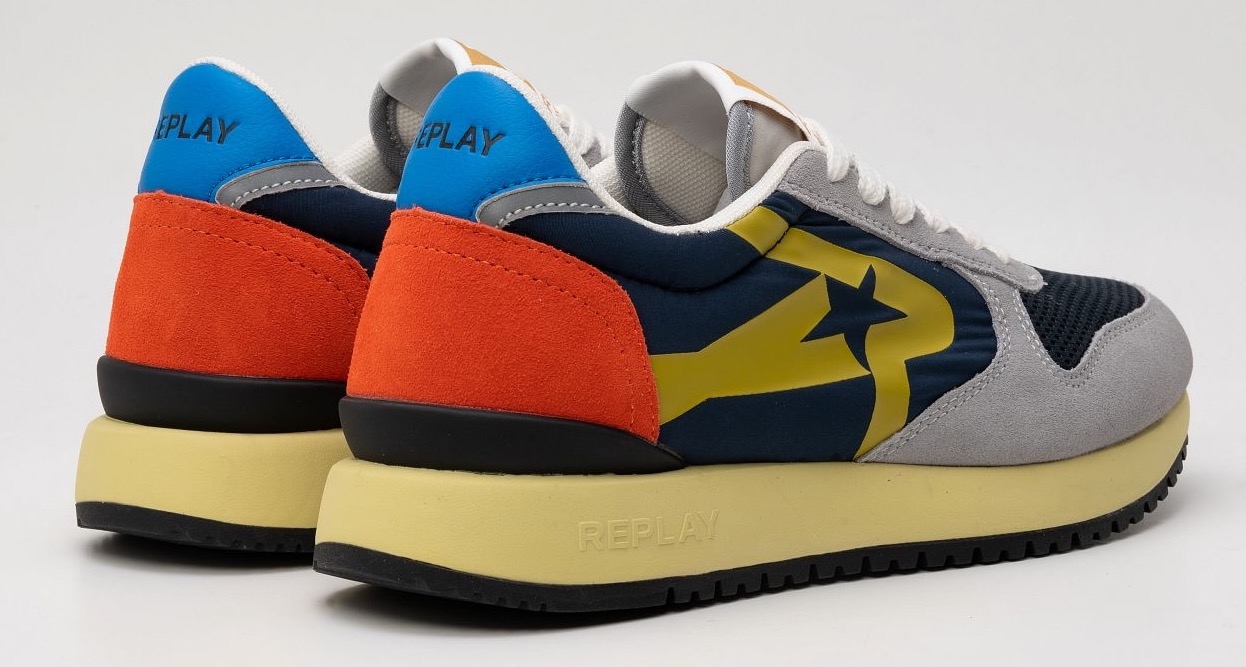 Replay Sneaker »FIBER M VINTAGE«, mit auffälligem Design, Freizeitschuh, Halbschuh, Schnürschuh