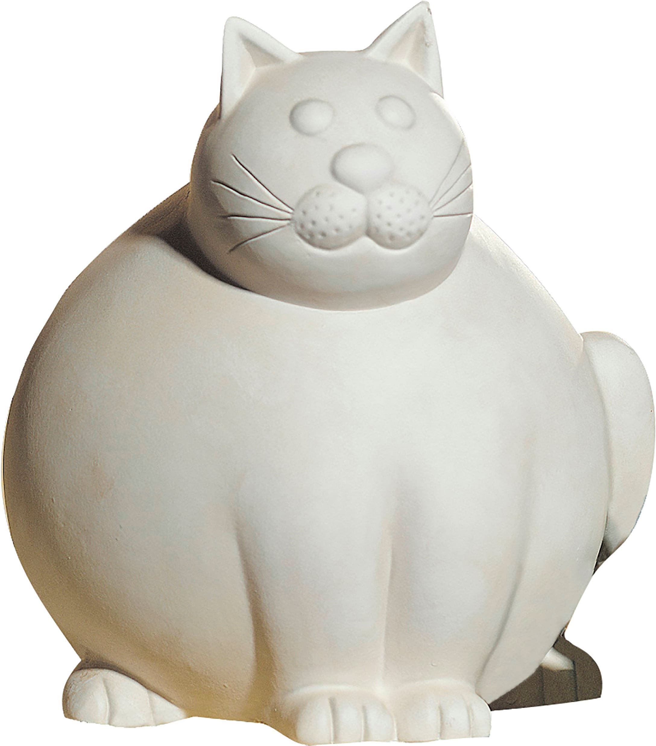 GILDE Dekofigur »Katze Molli, creme-weiß«, Tierfigur, cm, Wohnzimmer Höhe 30 Dekoobjekt, auf Keramik, aus Rechnung bestellen