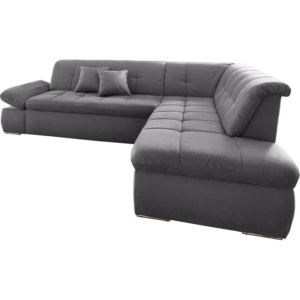 DOMO collection Ecksofa »NMoric incl. Zierkissen B/T/H: 273/216/80 cm L-Form«