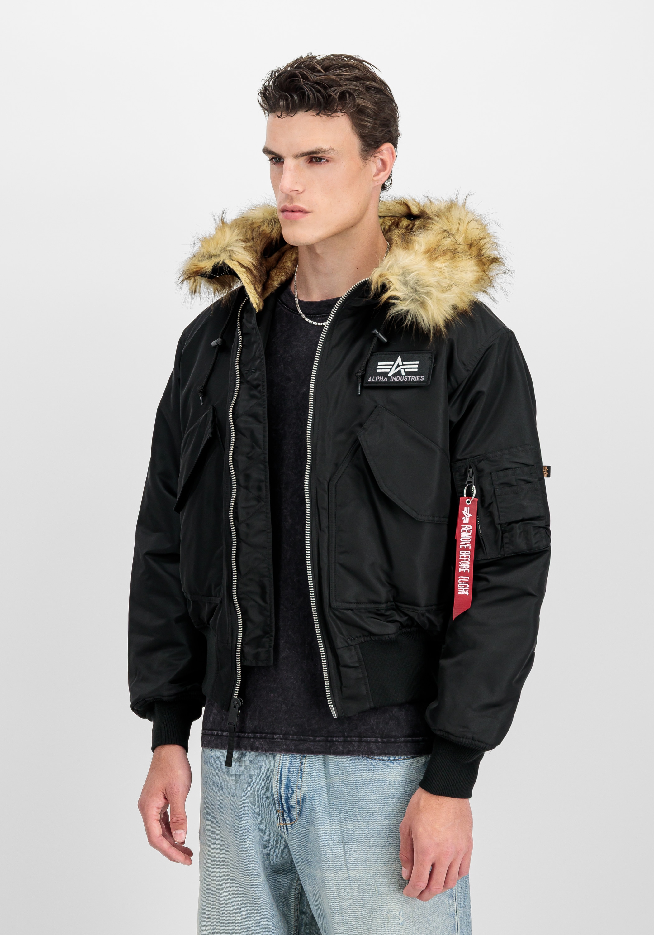 Alpha Industries Winterjacke »Alpha Industries Men - Bomber Jackets 45/P Hooded Custom«