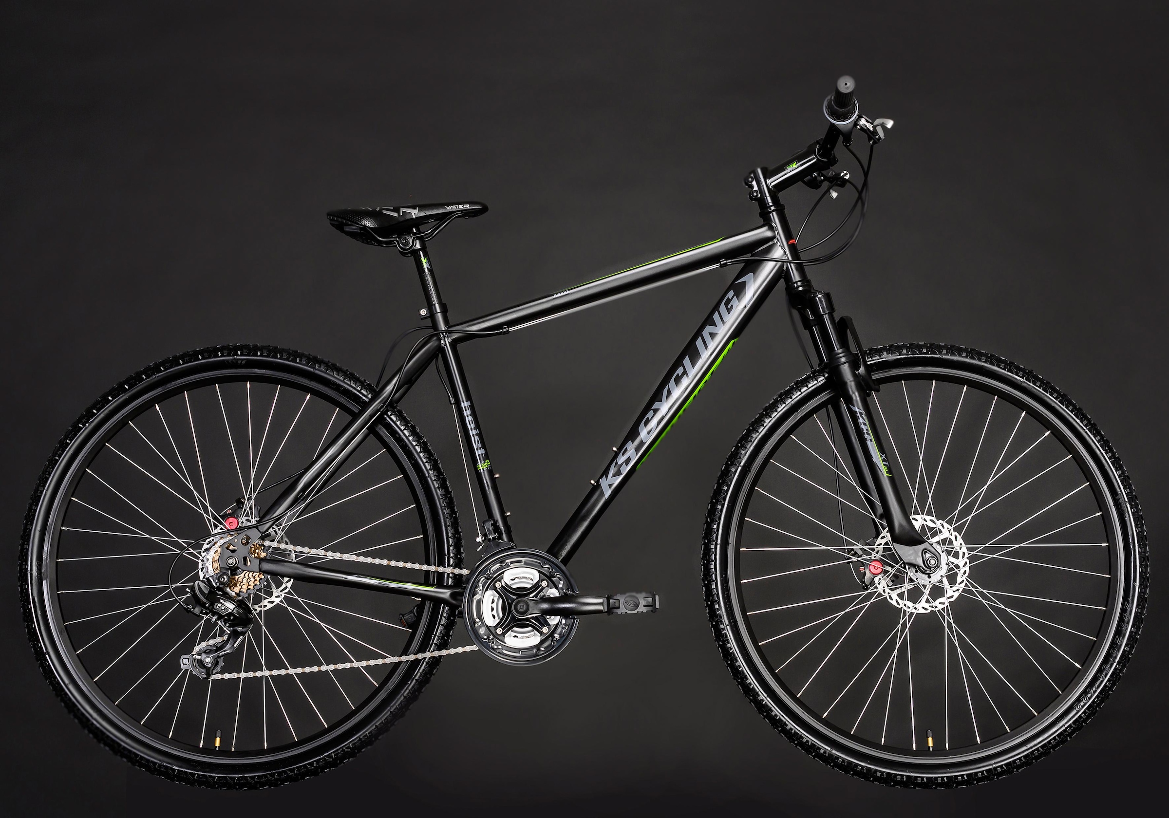 KS Cycling Mountainbike »Heist«, 21 Gang, Shimano, Altus Schaltwerk, Kettenschaltung, für Damen und Herren, Kettenschaltung