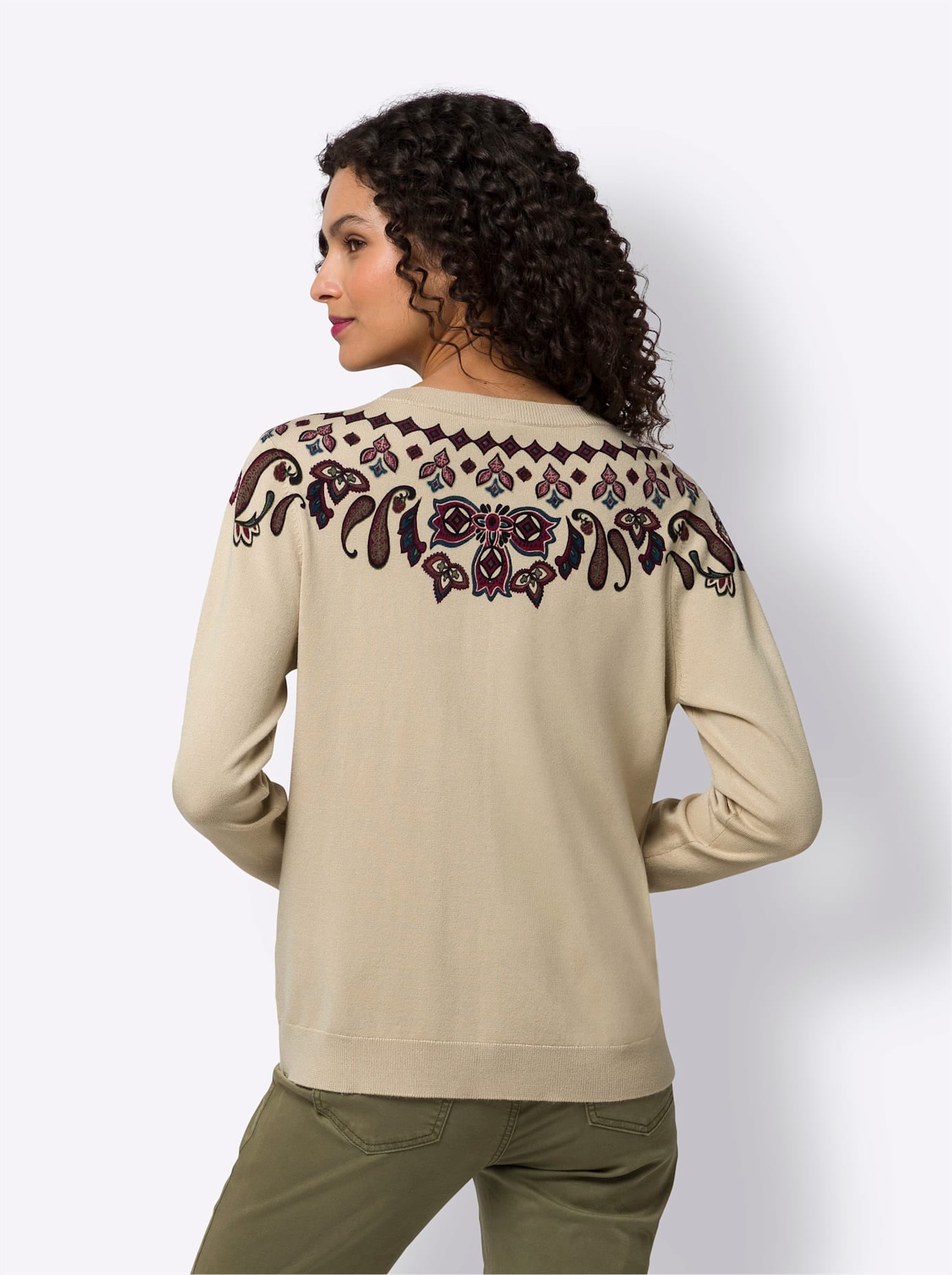 heine Strickpullover »Druck-Pullover«