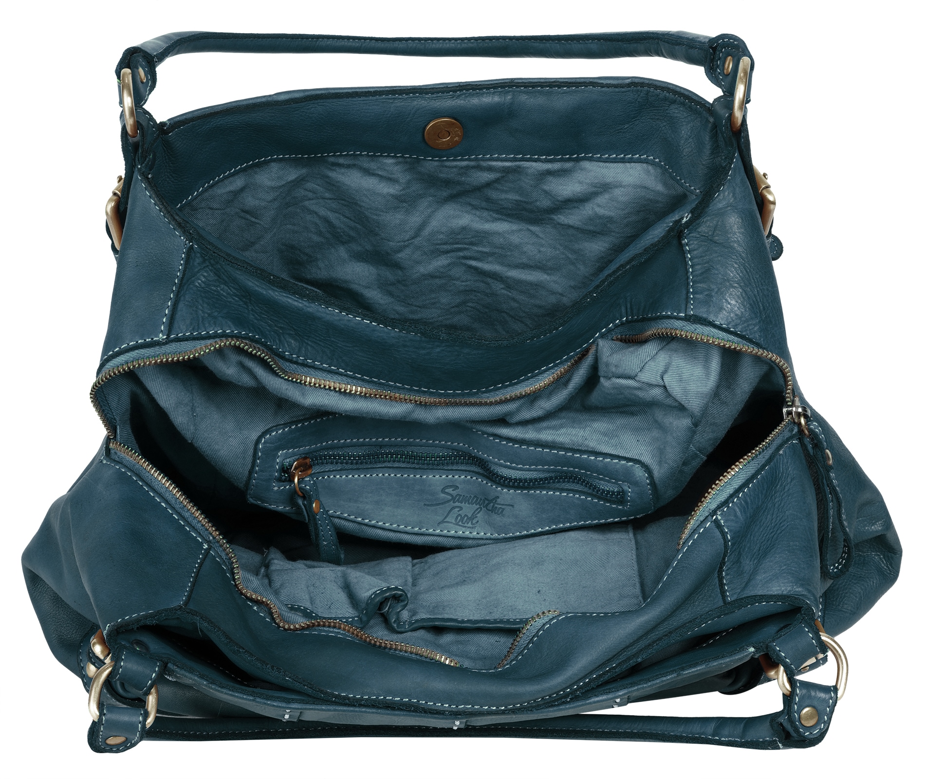 Samantha Look Shopper, echt Leder, Made in Italy