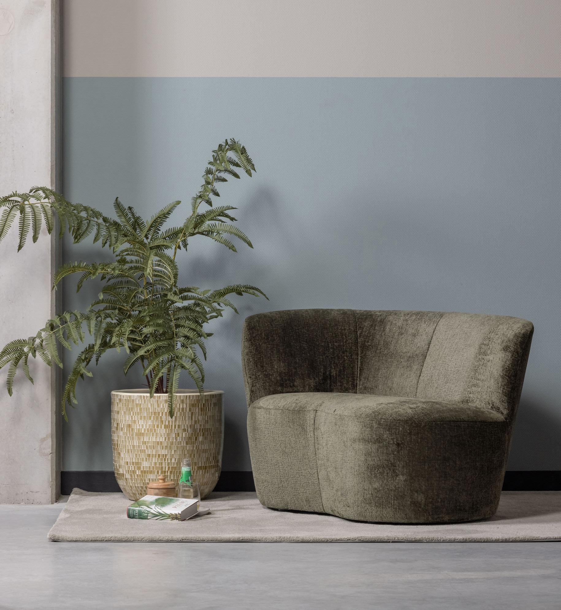 WOOOD Loungesofa »Stone«, frei im Raum stellbar, Höhe 73 cm x Breite 112 cm