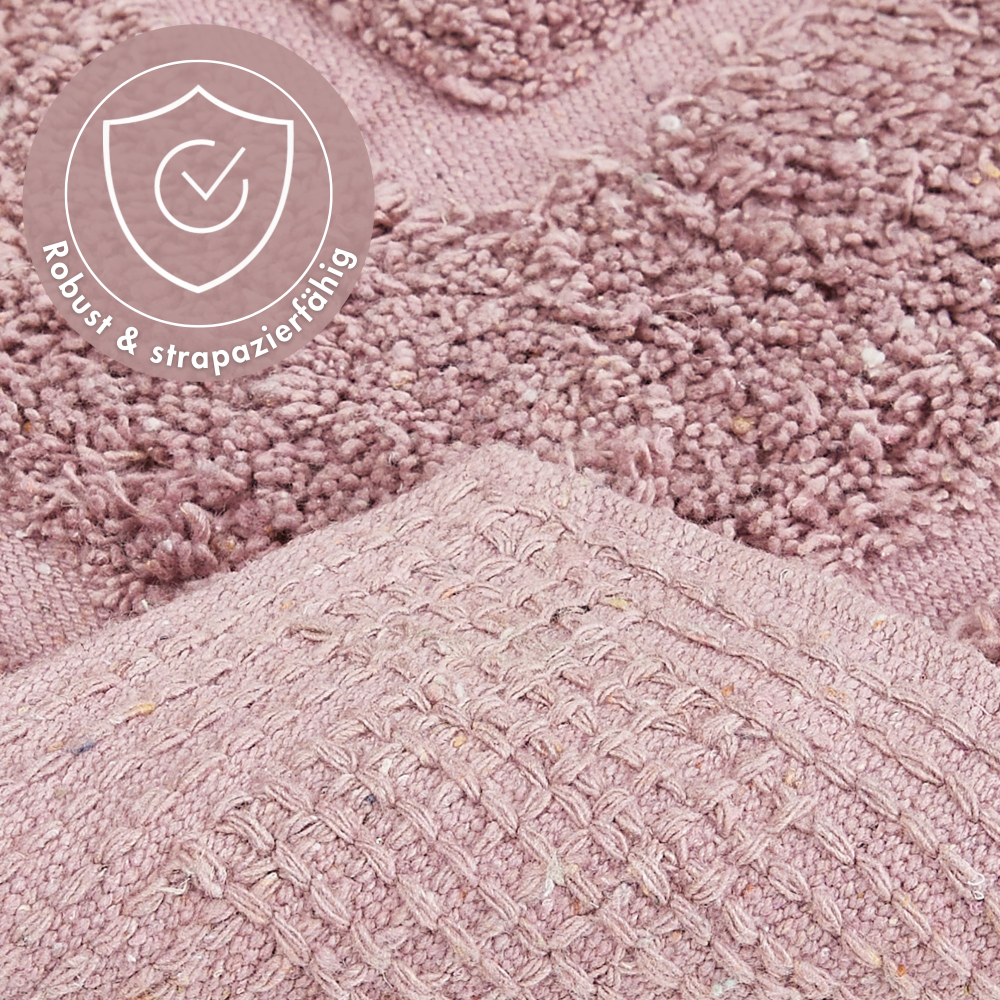 Andiamo Badematte »Havanna, 50x80 cm« Höhe 7,5 mm fußbodenheizungsgeeignet | schnell trocknend Badteppich, Uni Farben, Hoch-Tief Effekt, verschiedene Designs