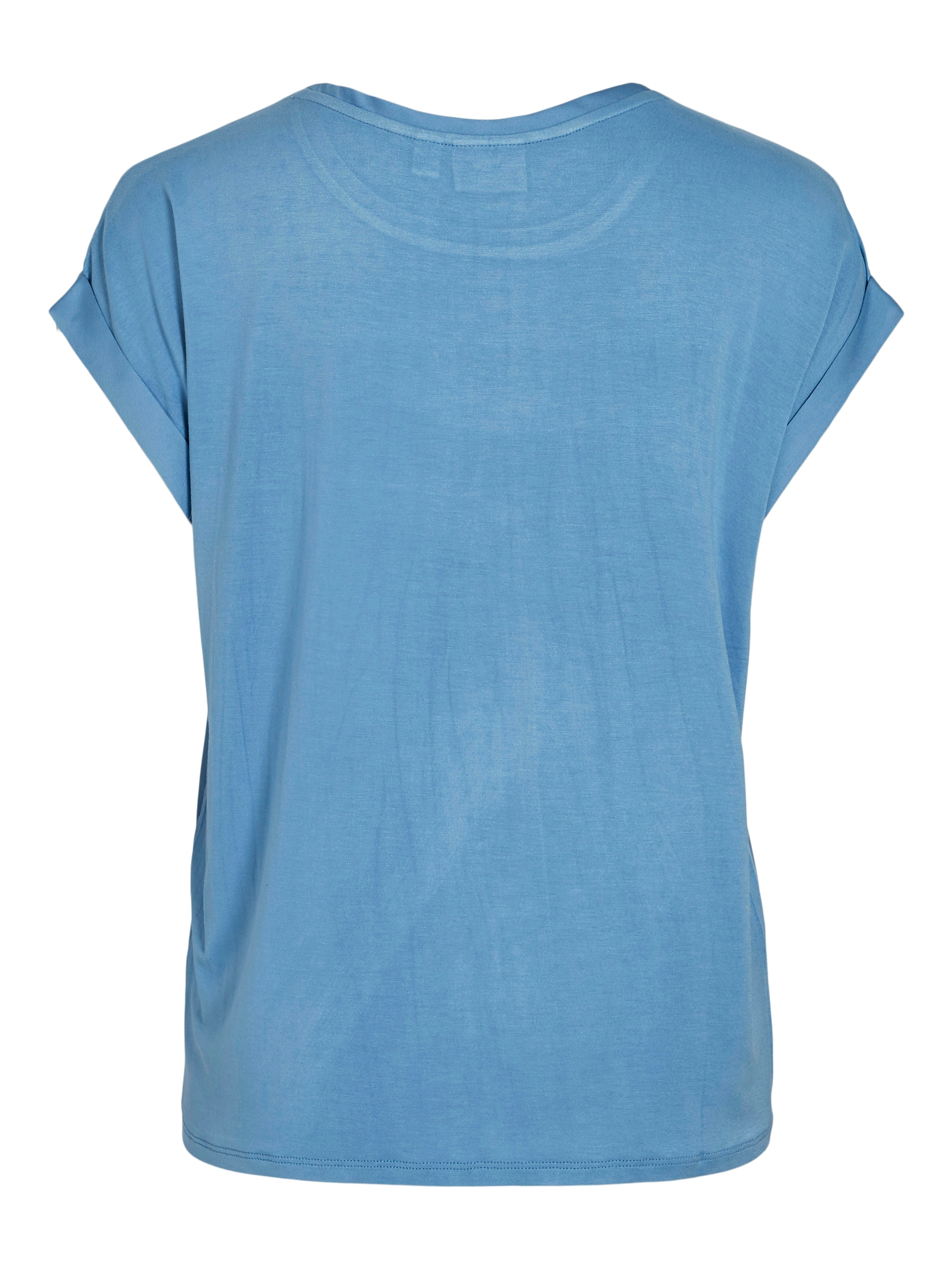 Vila Kurzarmshirt »VIELLETTE S/S SATIN TOP - NOOS«, Satin Optik