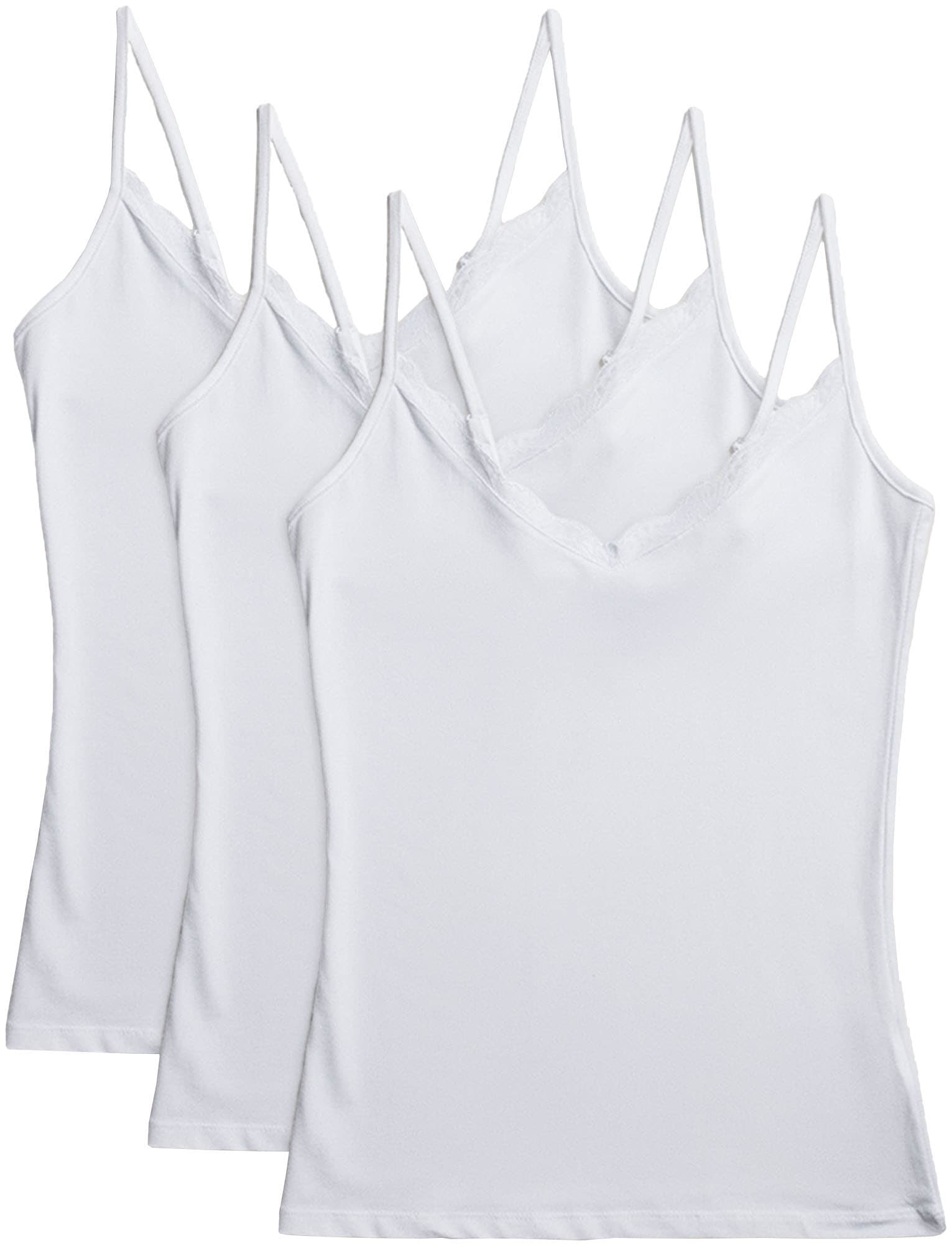 Unterhemd »BASIC COLLECTION COTTON WITH LACE«, (3er Pack), das perfekte Basic-Top für...