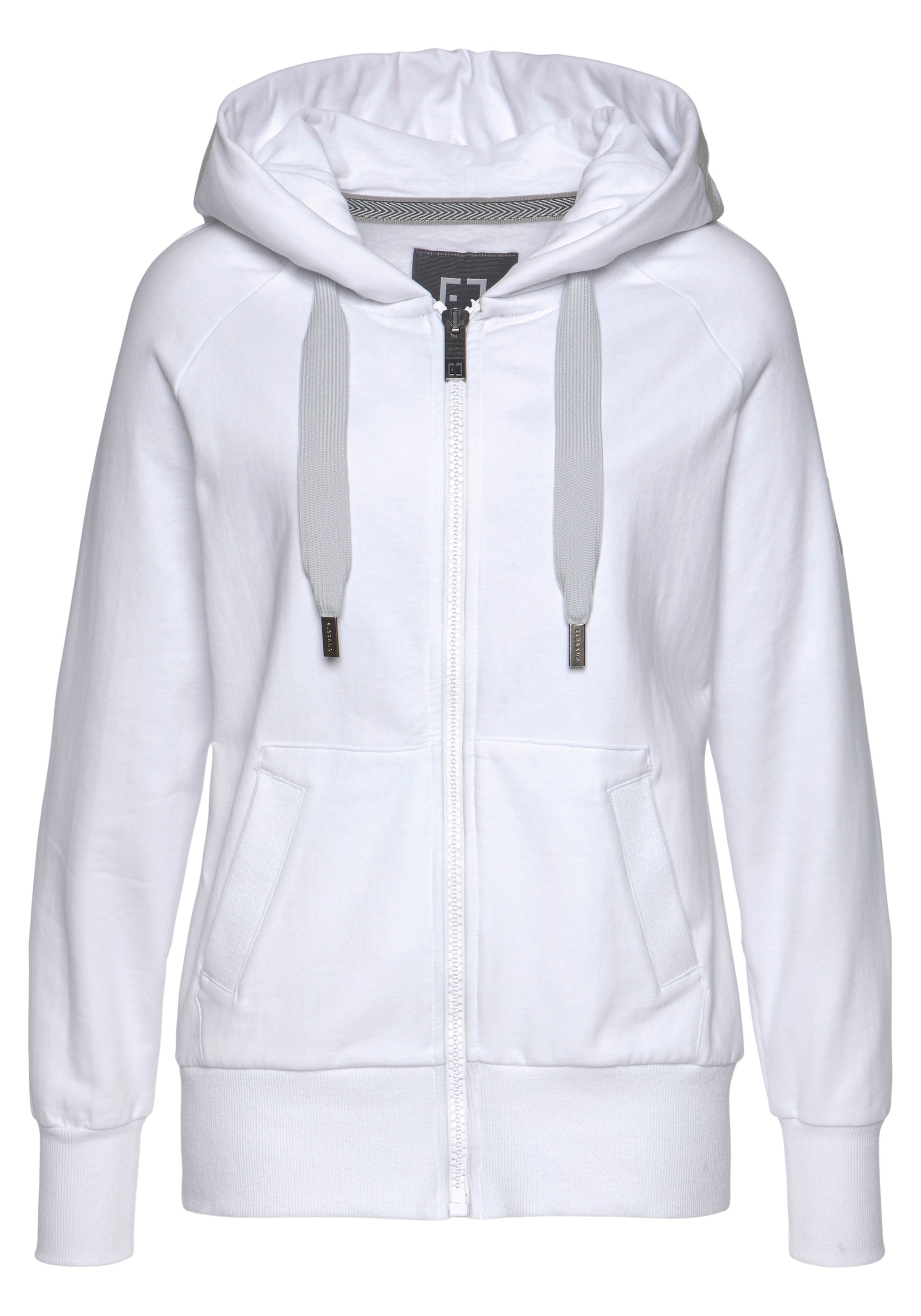 Elbsand Kapuzensweatjacke »Kelda«, mit Logoprint und Taschen, Freizeitjacke, sportlich-casual