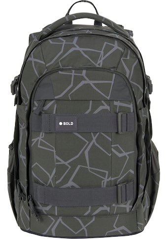 Schulrucksack »Origin Bold, edges grey«, Reflektoren