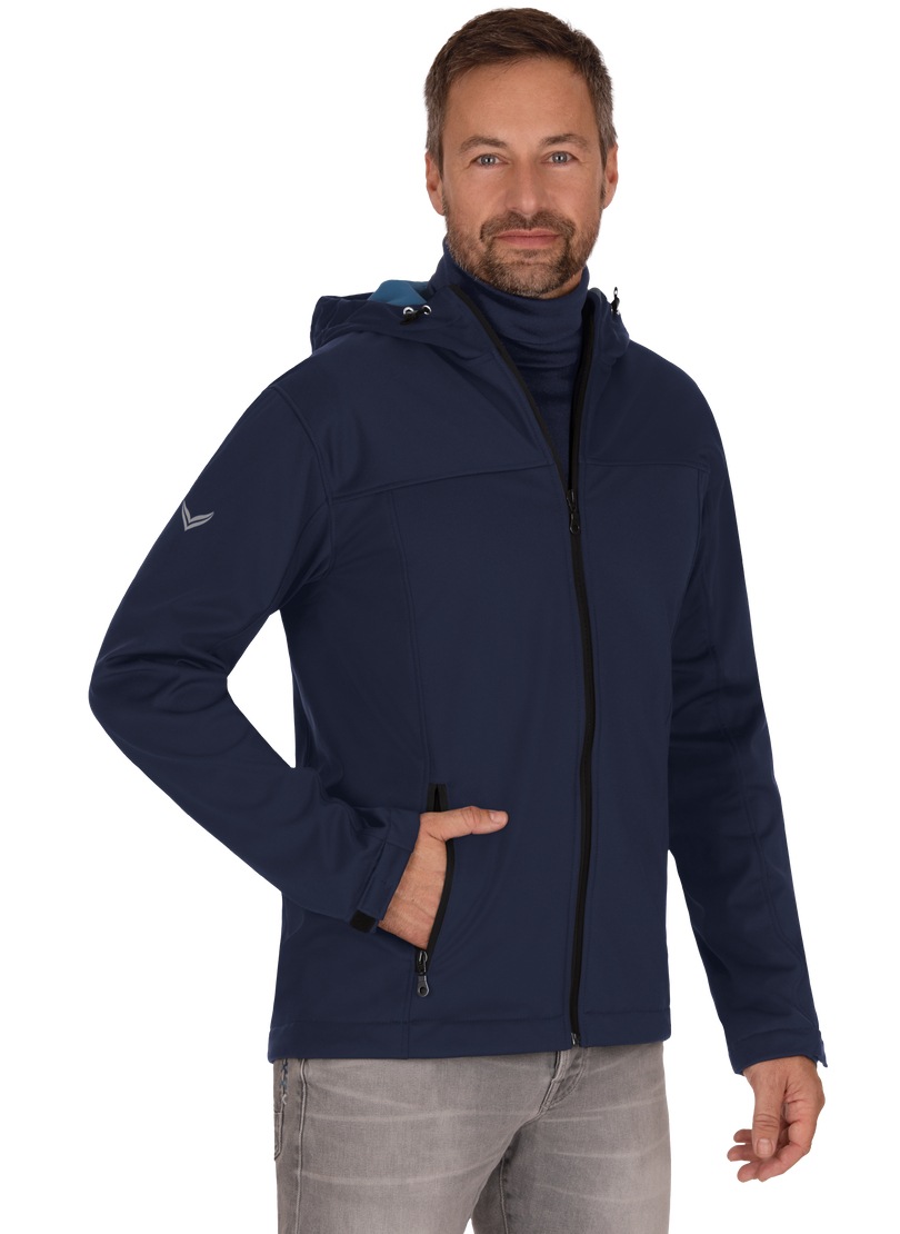 Trigema Softshelljacke »TRIGEMA Klassische Softshell–Kapuzenjacke«, (1 St.)