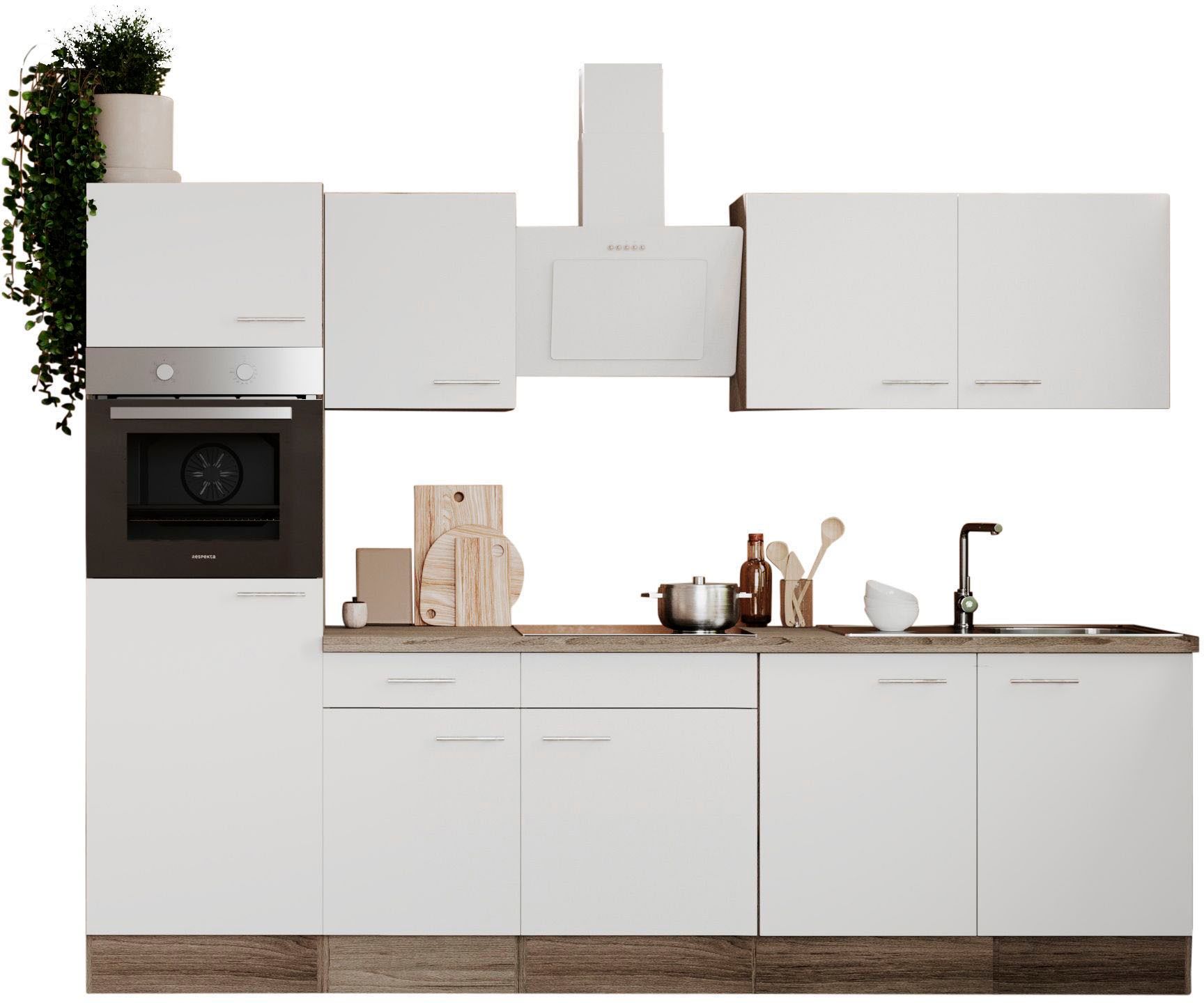 RESPEKTA Küche »Oliver«, Breite 270 cm, wechselseitig aufbaubar kaufen bequem