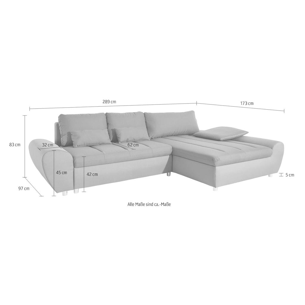 sit&more Ecksofa »Bandos«