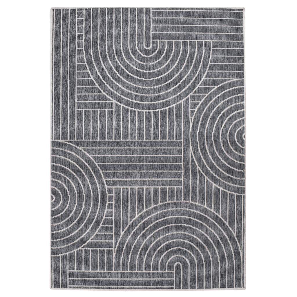 Carpet City Outdoorteppich »DUO RUG 5842«, rechteckig, 5 mm Höhe, Wendeteppich Wetterfest In- & Outdoor, Balkon, Terrasse, Wohnzimmer