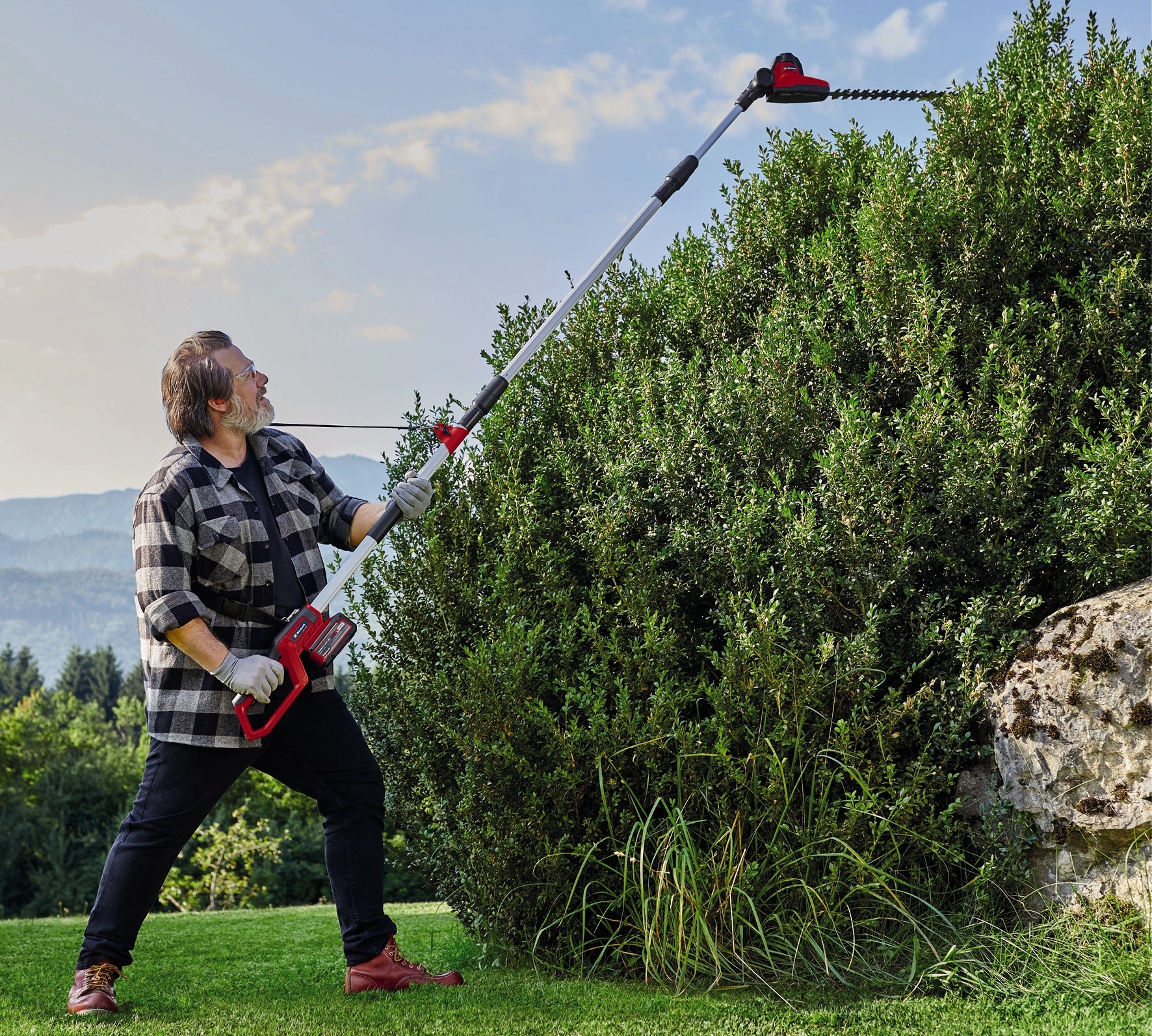 Einhell Akku-Heckenschere »mit Teleskopstab GC-HH 18/45 Li T« ()  inkl. PXC-Starter-Kit 18V 2,5Ah