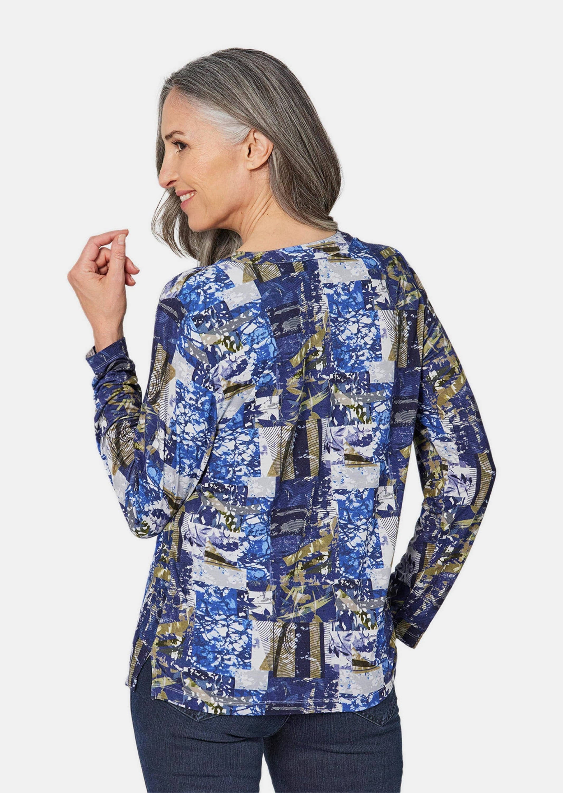 GOLDNER Print-Shirt »Tunikashirt Tunikashirt mit Effektdruck«