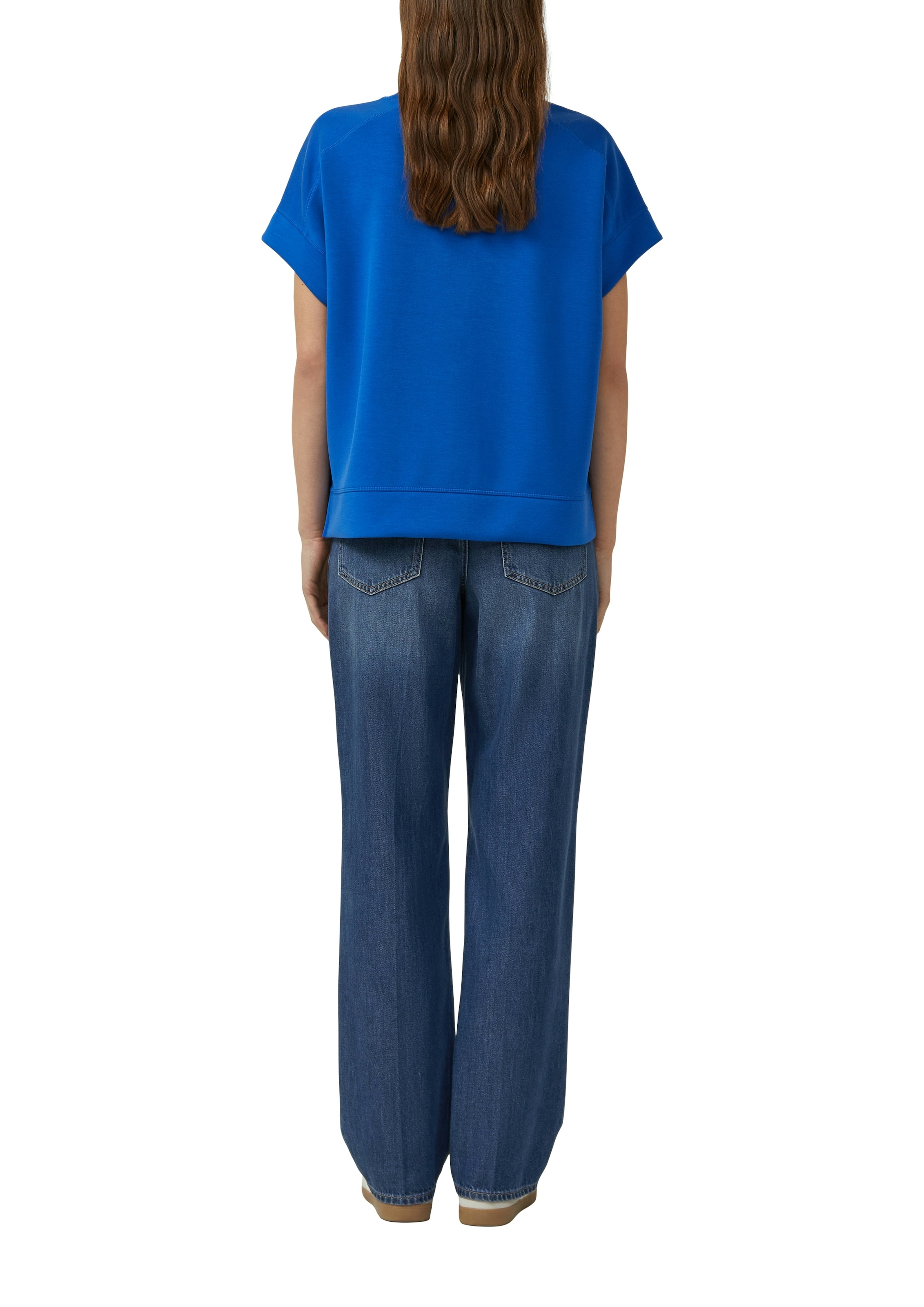 s.Oliver Sweater , Halbarm-Sweater mit Stretch
