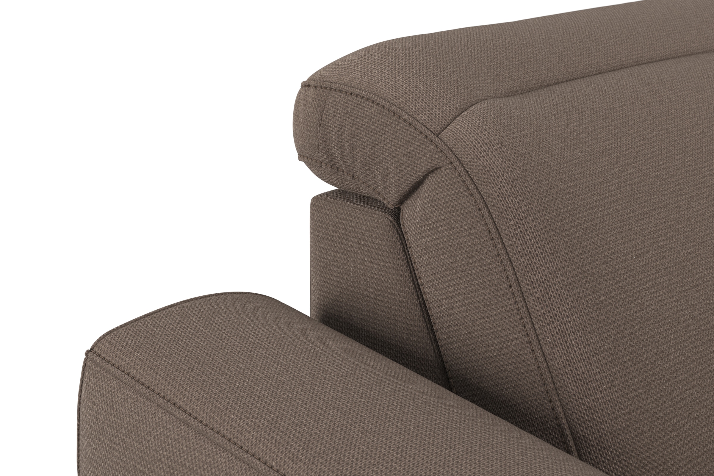 sit&more Wohnlandschaft »Dundee U-Form«, mit Federkern und Massivholzfüßen, wahlweise mit Kopfteilverstellung