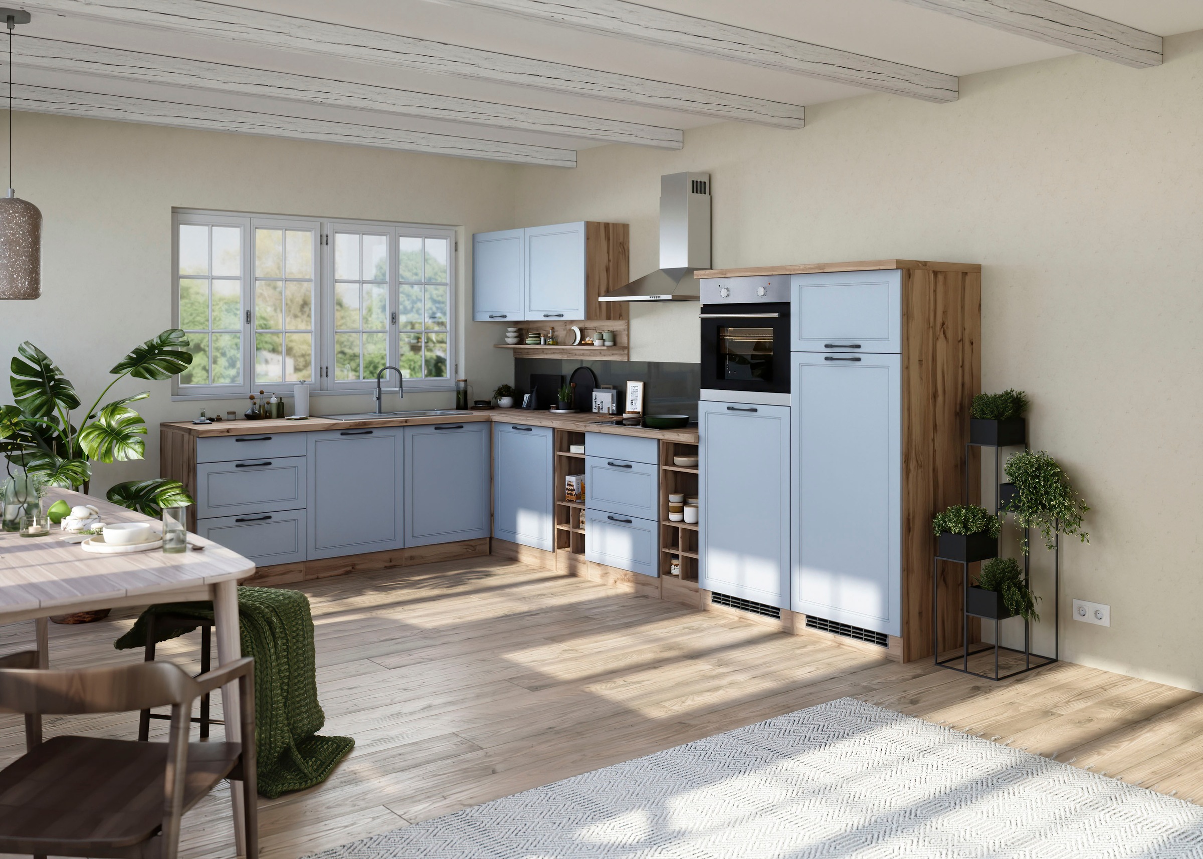 KOCHSTATION Winkelküche »KS-Lana« Stellbreite 240/360 cm, wahlweise mit E-Geräten