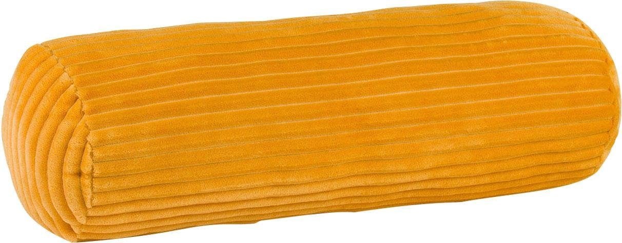 Gözze, Nackenrolle »Cord Optik« mit samtweicher Oberfläche, senf, Polyester,