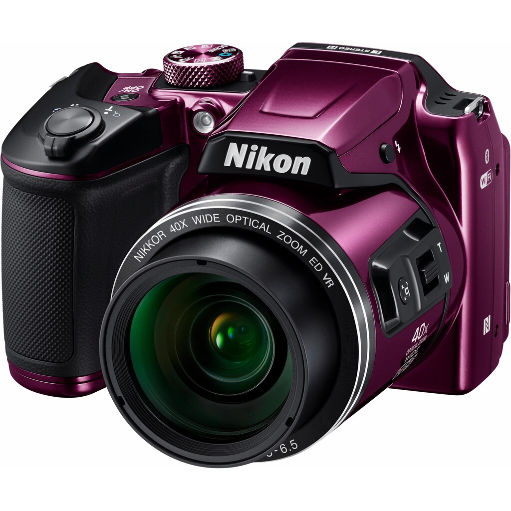 Nikon Kompaktkamera »Coolpix B500«, 16 MP, 40 fachx opt. Zoom, WLAN (Wi-Fi)-NFC-Bluetooth