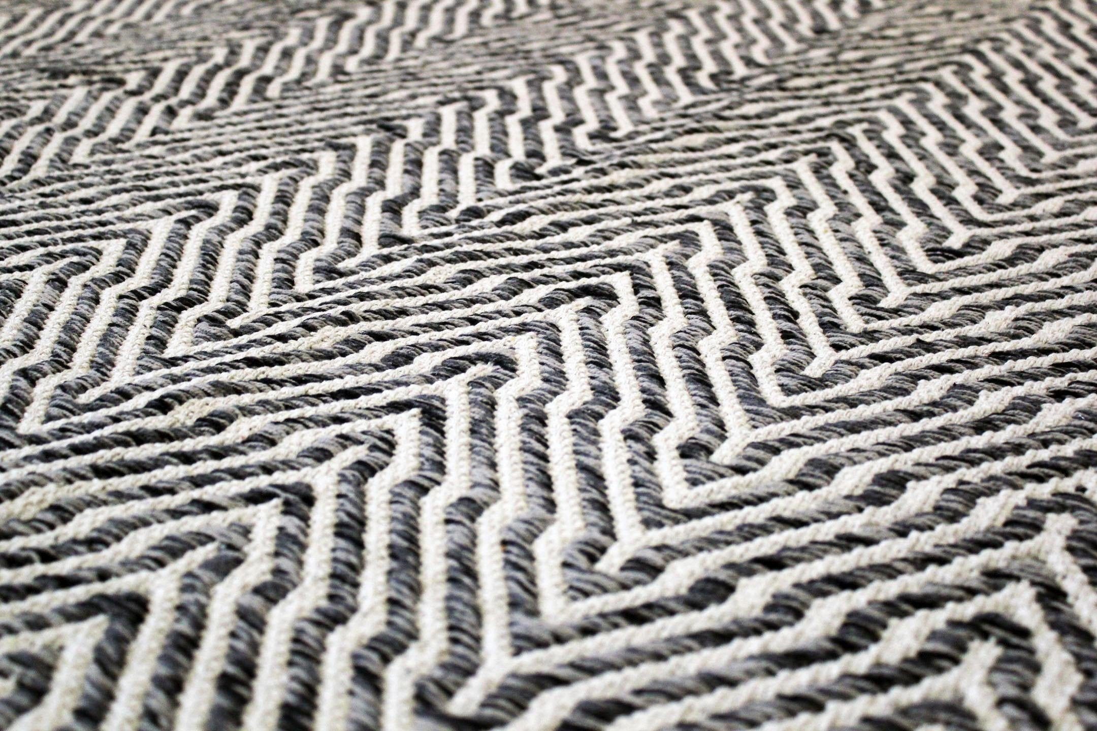 calo-deluxe Teppich »Luba 433« rechteckig 7 mm Höhe reine Baumwolle, handgewebt, Wohnzimmer, Kinderzimmer