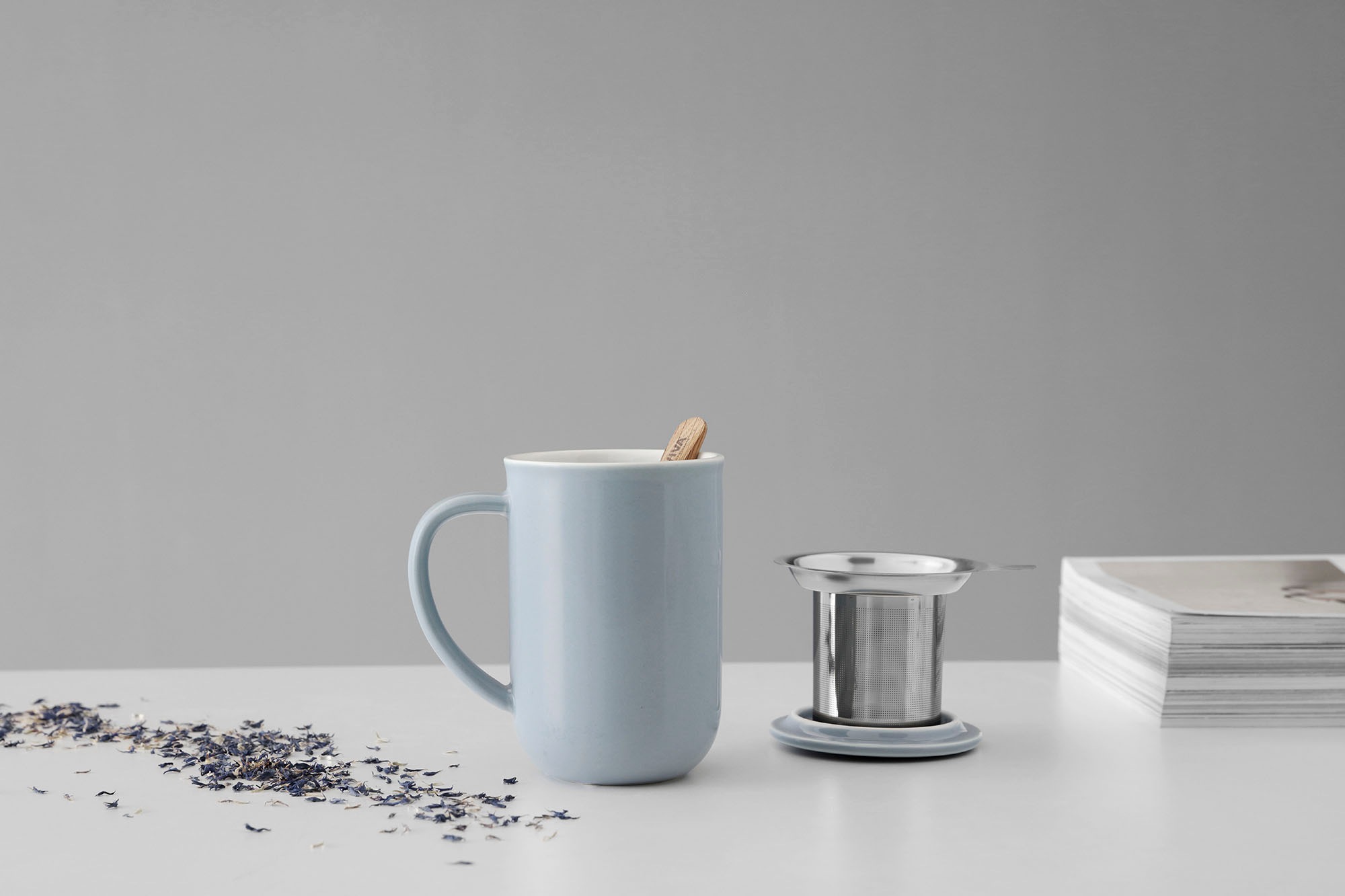 VIVA SCANDINAVIA Tasse »Balance« Porzellan, mit Teesieb und Deckel, 500 ml