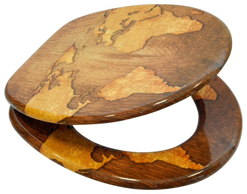 Sanilo WC-Sitz »World Map« mit Absenkautomatik