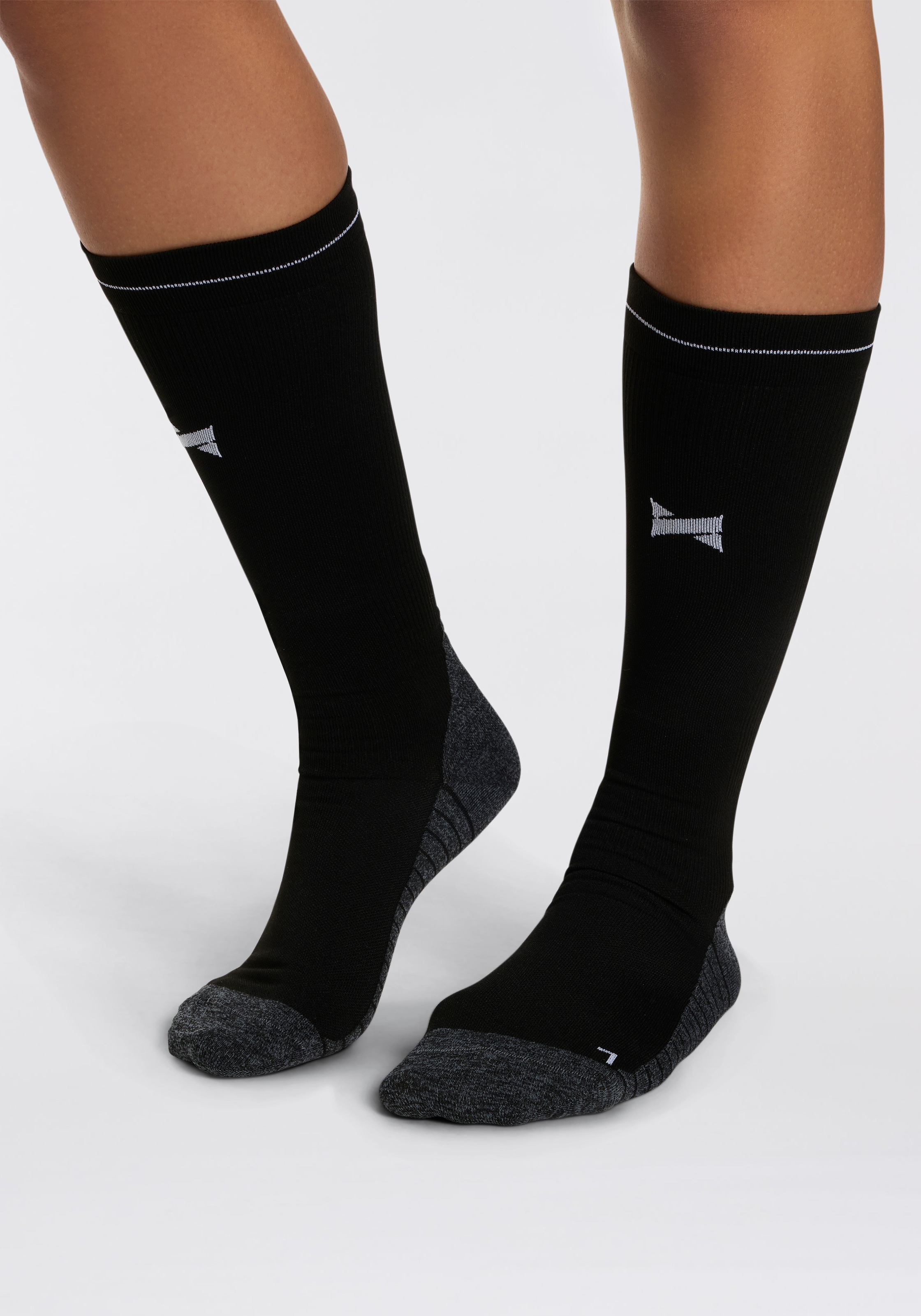 XTREME sockswear Kompressionsstrümpfe »2er Pack«, (2 Paar, 2), mit elastischer Rippstruktur