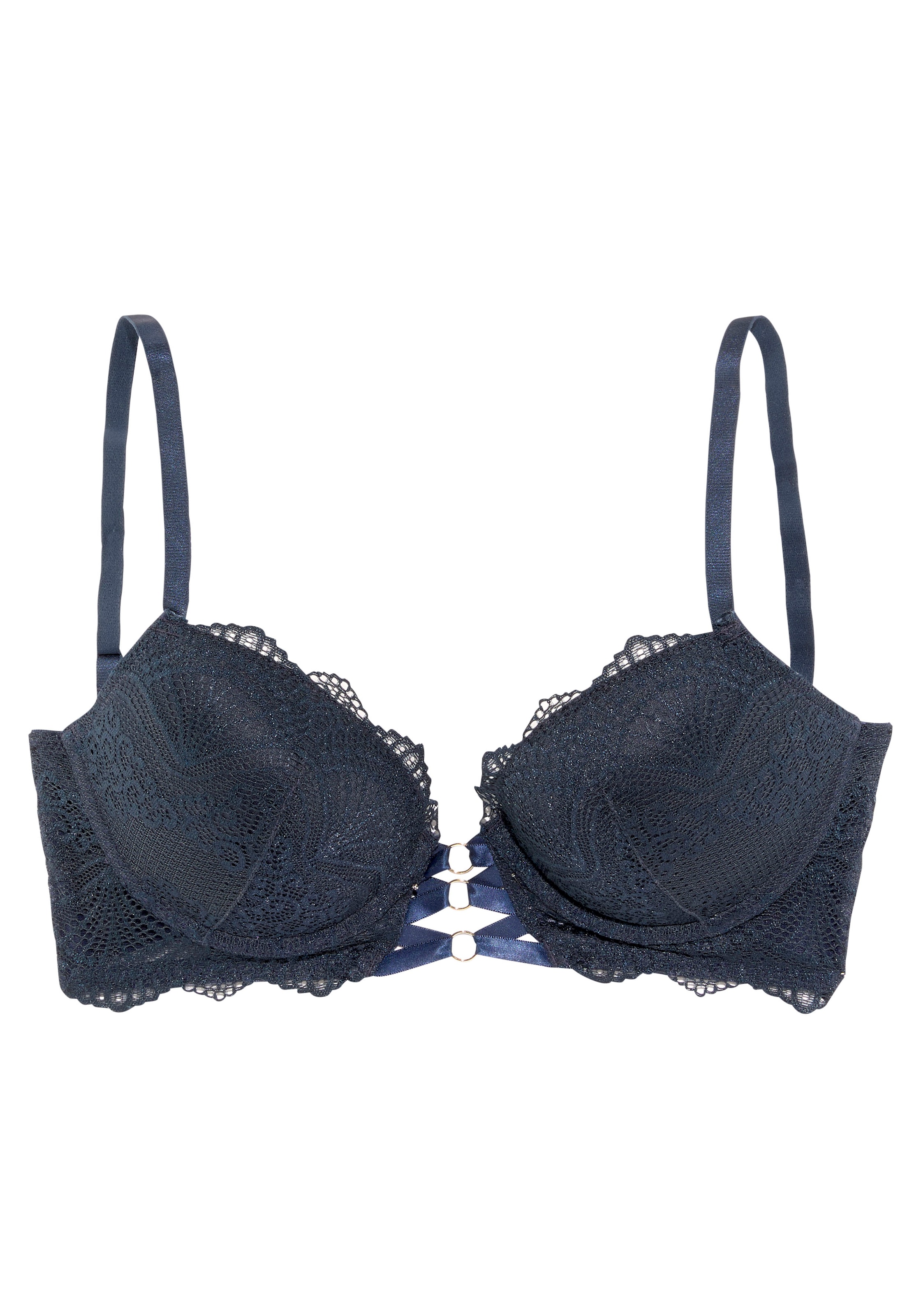 LASCANA Push-up-BH »Chelina«, mit abnehmbaren, normalen und transparenten  Trägern, Dessous bei ♕