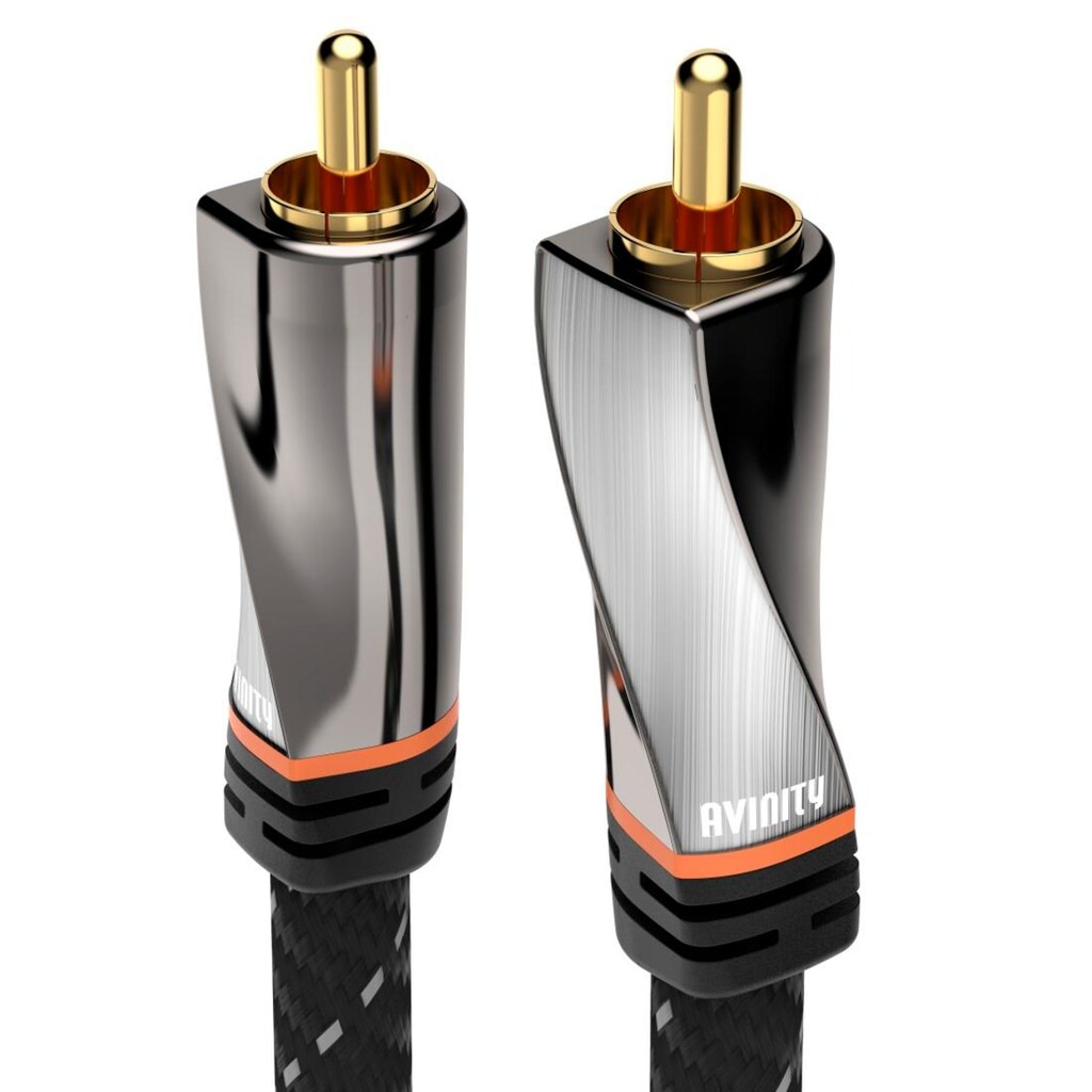 AVINITY Audio-Kabel »Digitales Cinch-Kabel, Gewebe, vergoldet, 3 m 1 Stecker - 1 Stecker«, Cinch, 30 cm