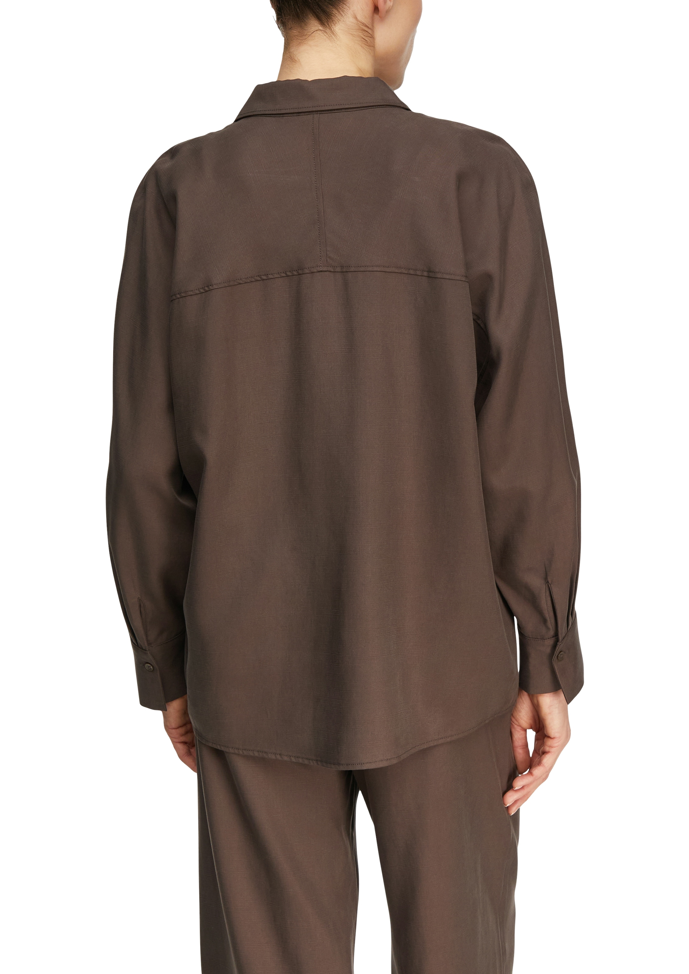 Comma Langarmbluse mit Leinen