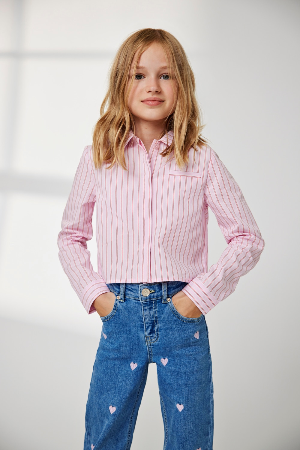 KIDS ONLY Weite Jeans »KMGJUICY WIDE LEG HEART EMB JEANS NOOS«