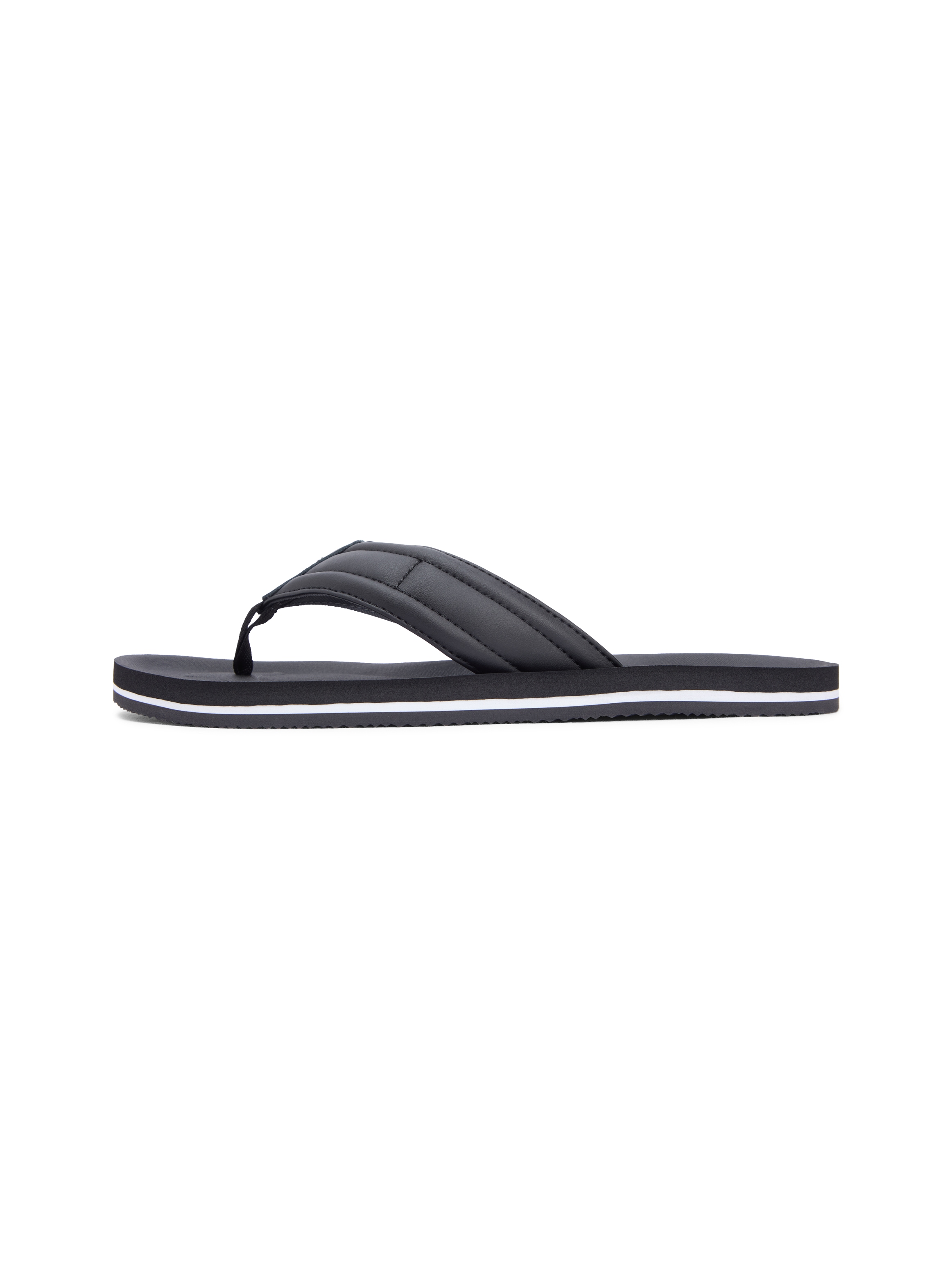 Tommy Hilfiger Zehentrenner »HILFIGER PADDED BEACH SANDAL«  Sommerschuh, Flats, Strandschuh mit Ziersteppung