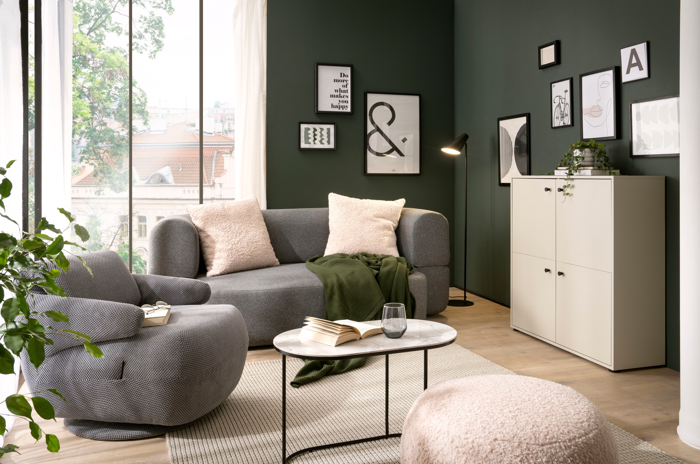 welltime Hochkommode »Lovund, Breite 98 cm« Türscharniere mit Softclose-Funktion